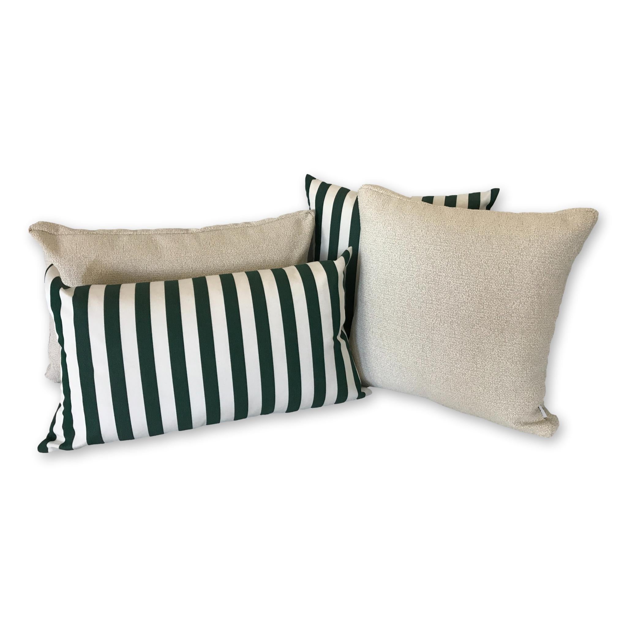 Sunbrella Mason Stripe Forest Green