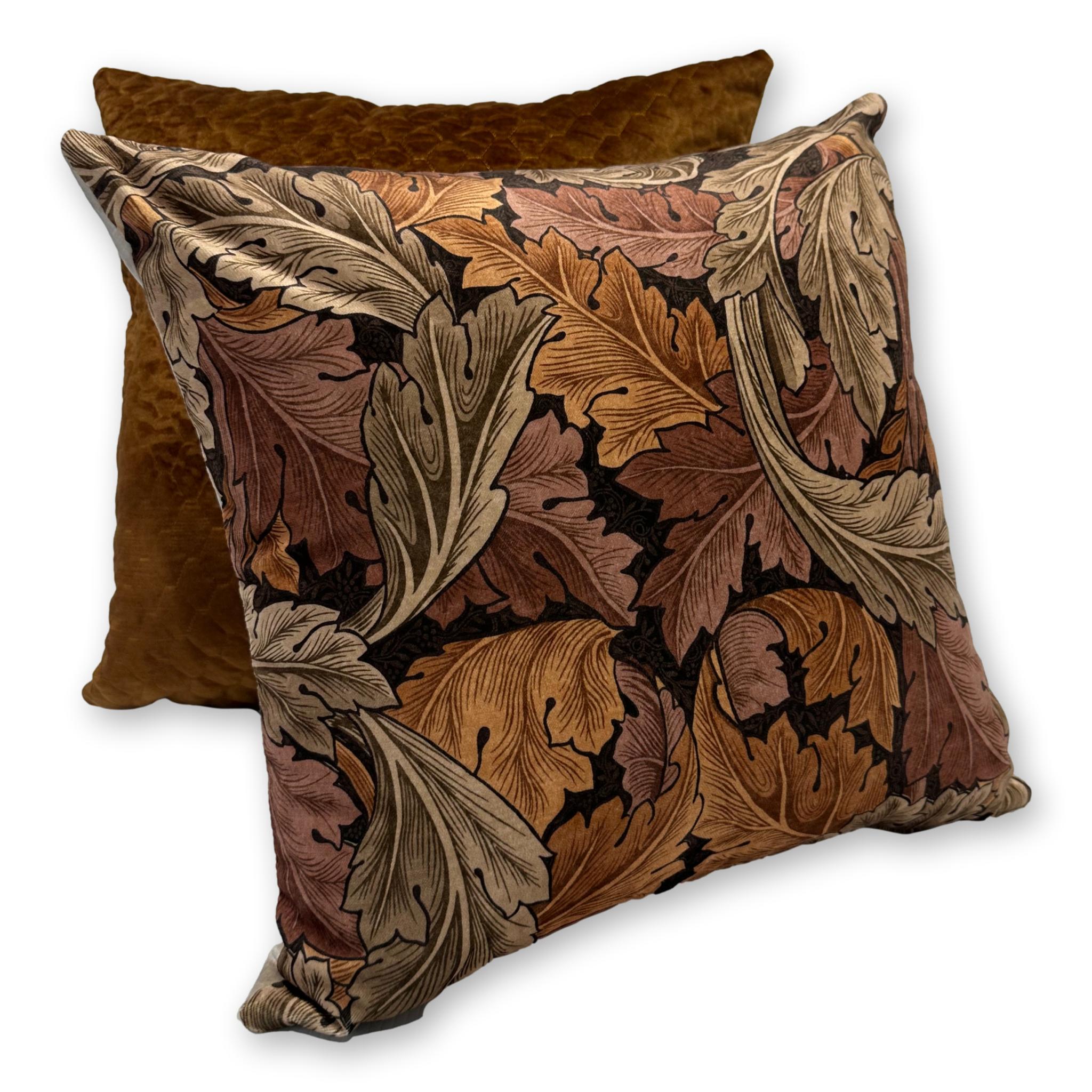 Acanthus Velvet in Acorn