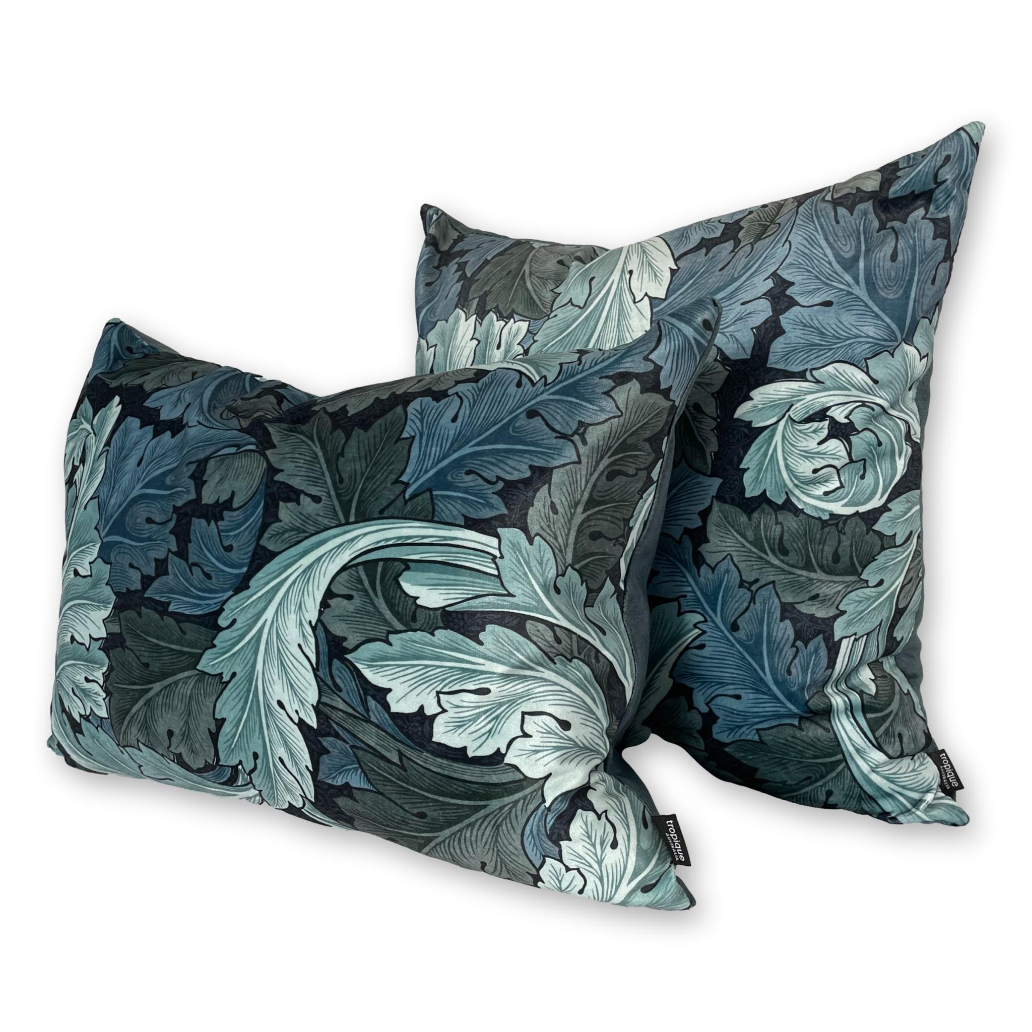 Acanthus Velvet in Indigo