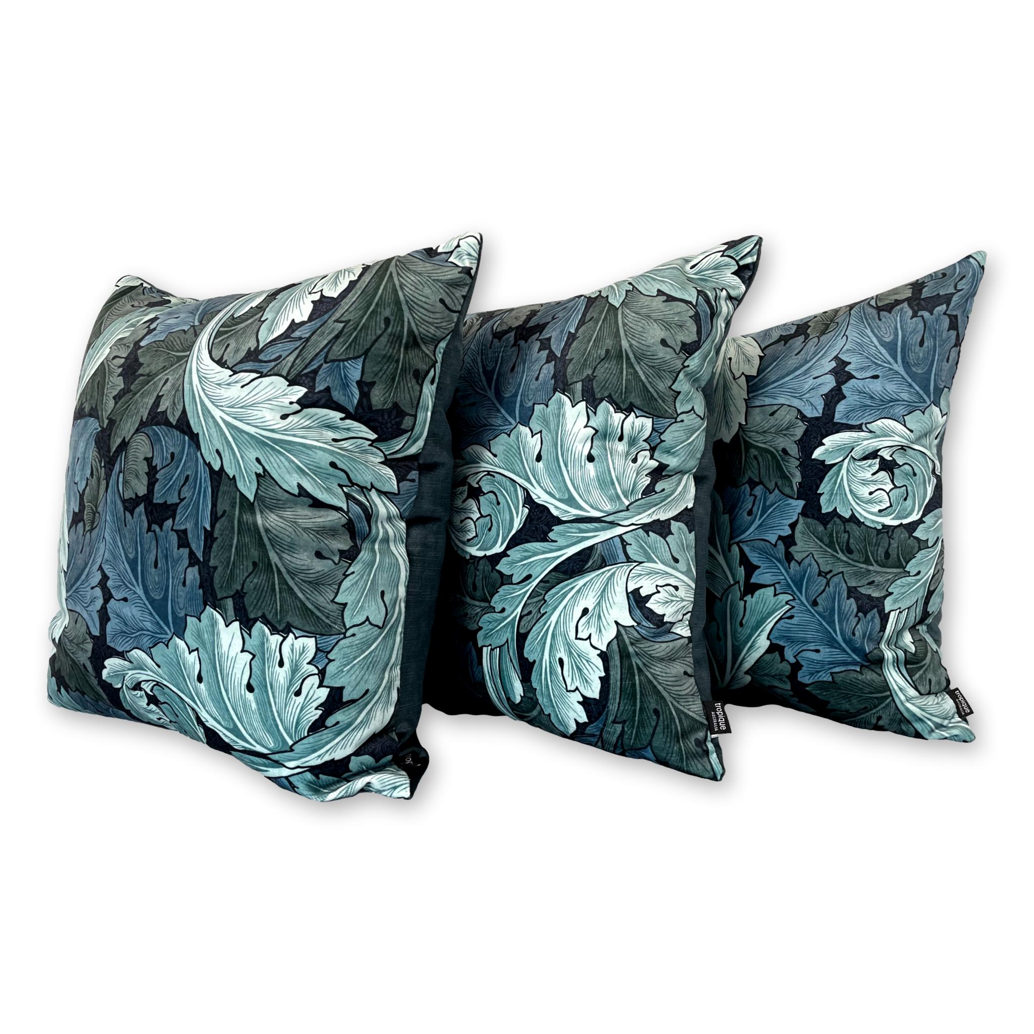 Acanthus Velvet in Indigo
