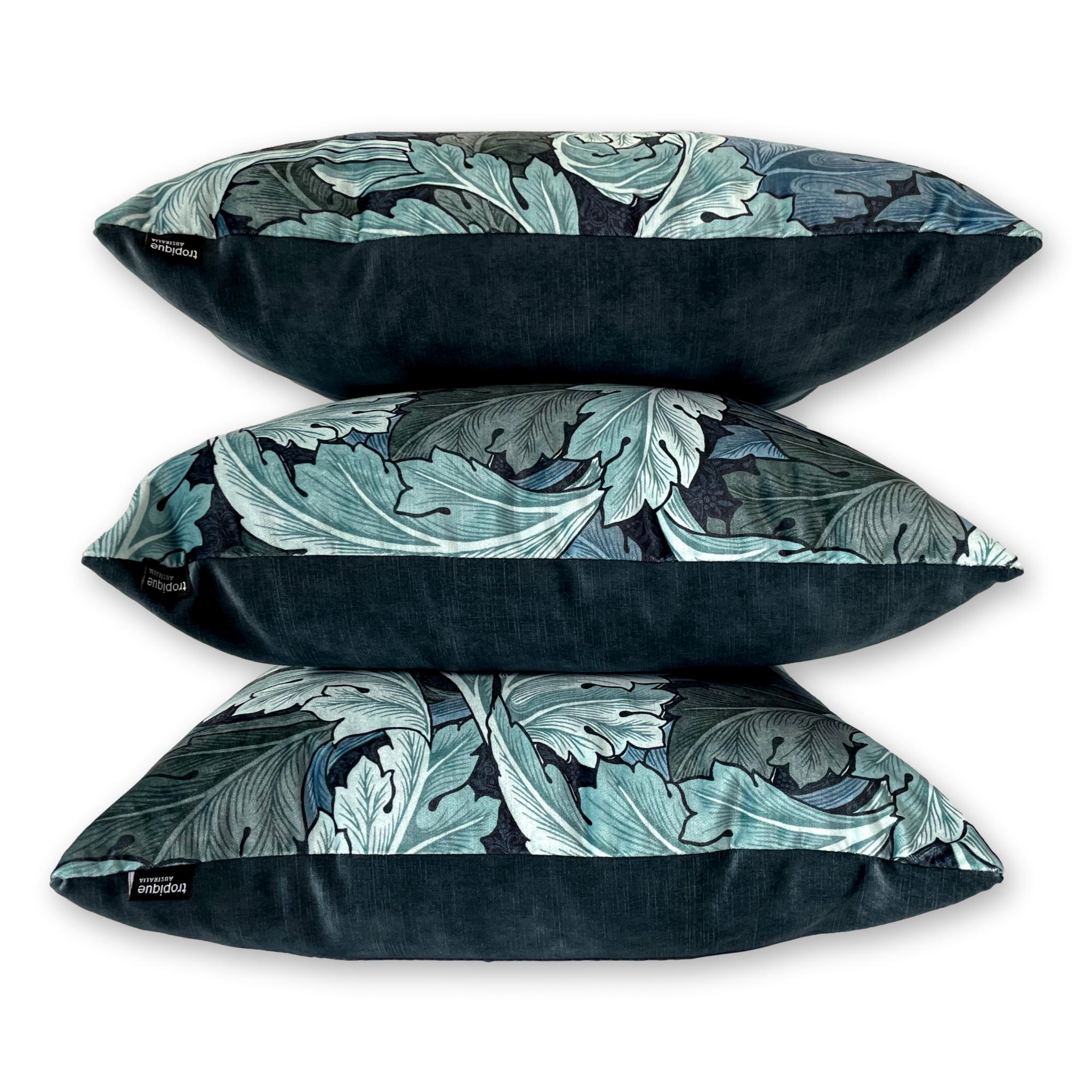 Acanthus Velvet in Indigo