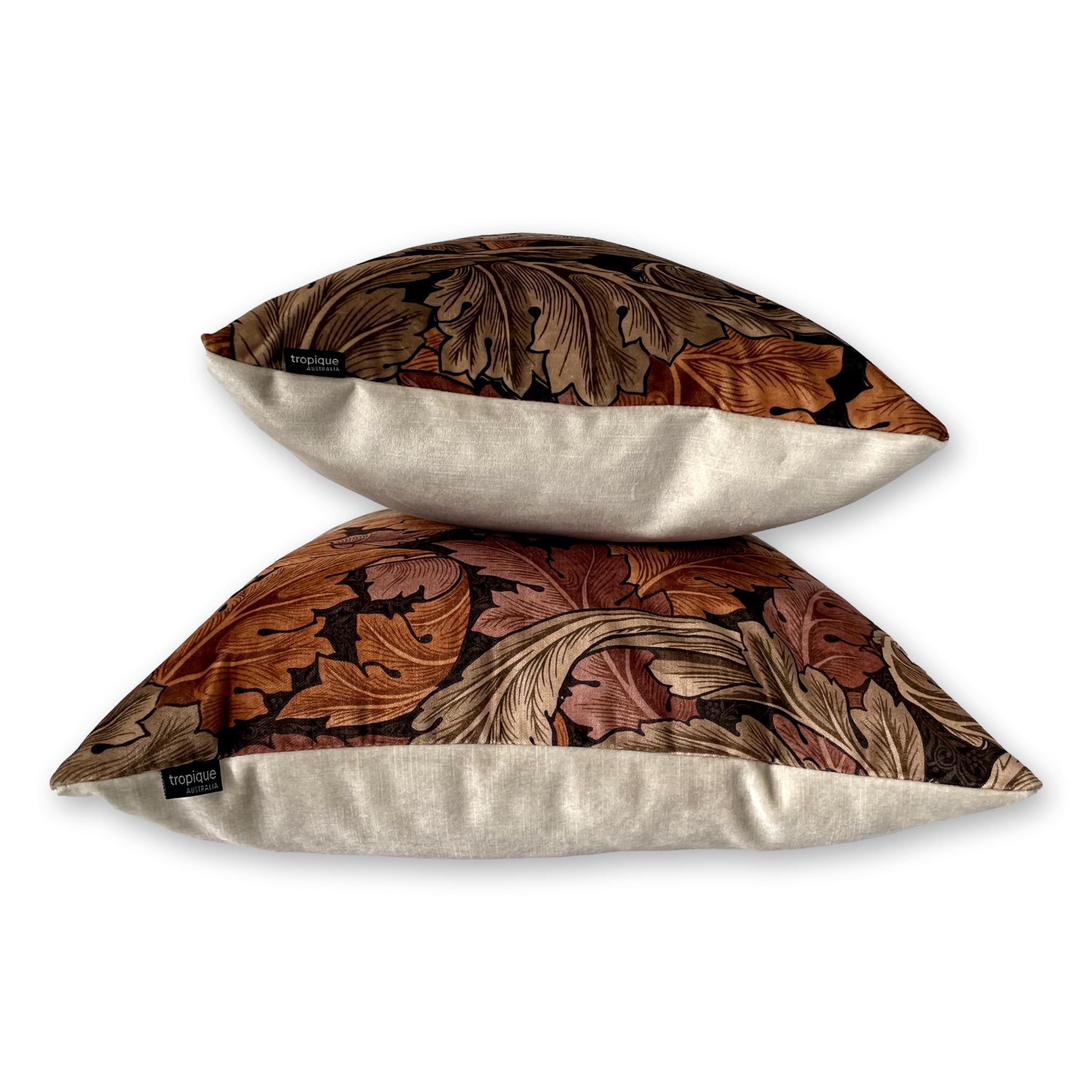 Acanthus Velvet in Acorn