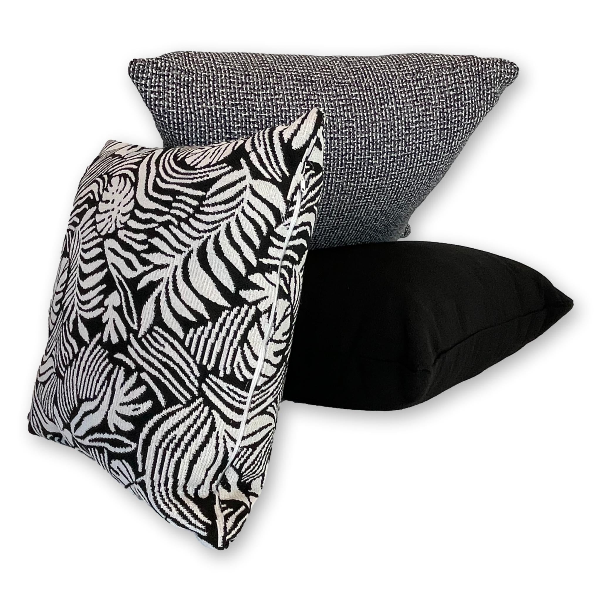 Tropical Leaf in Orca Set of 3 Covers