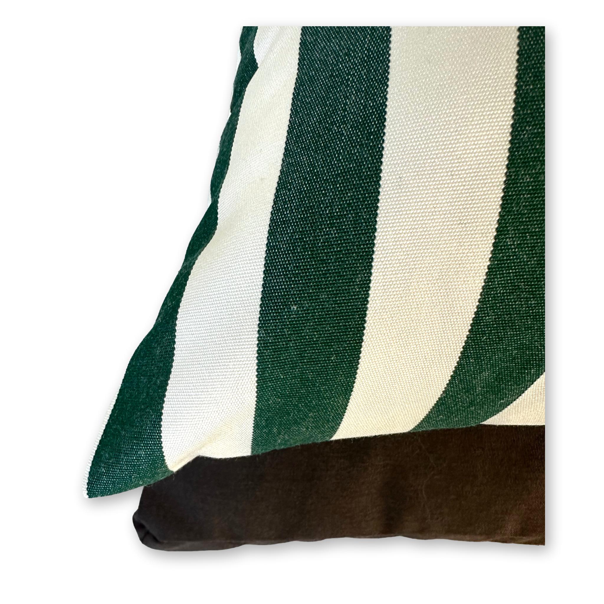 Sunbrella Mason Stripe Forest Green