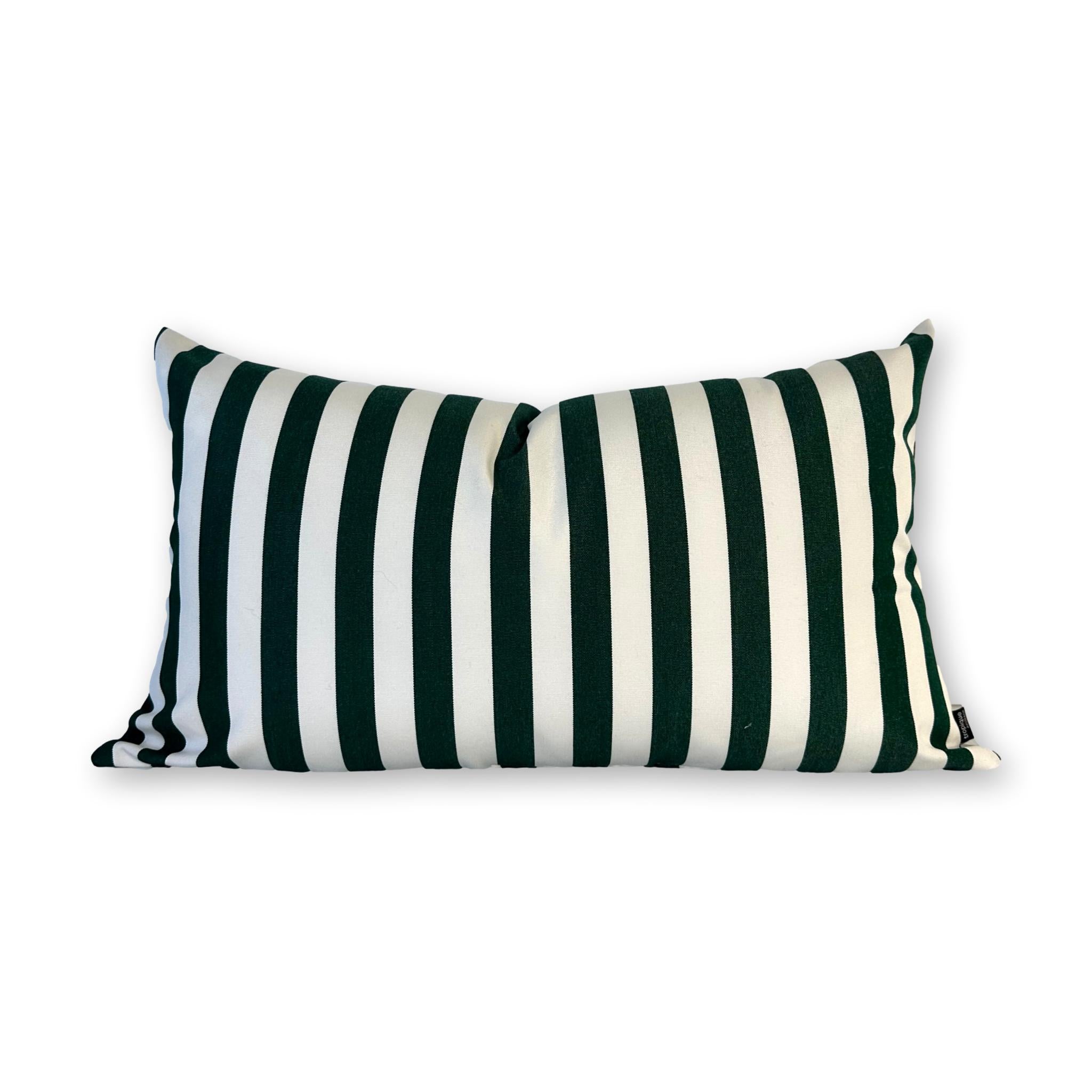 Sunbrella Mason Stripe Forest Green