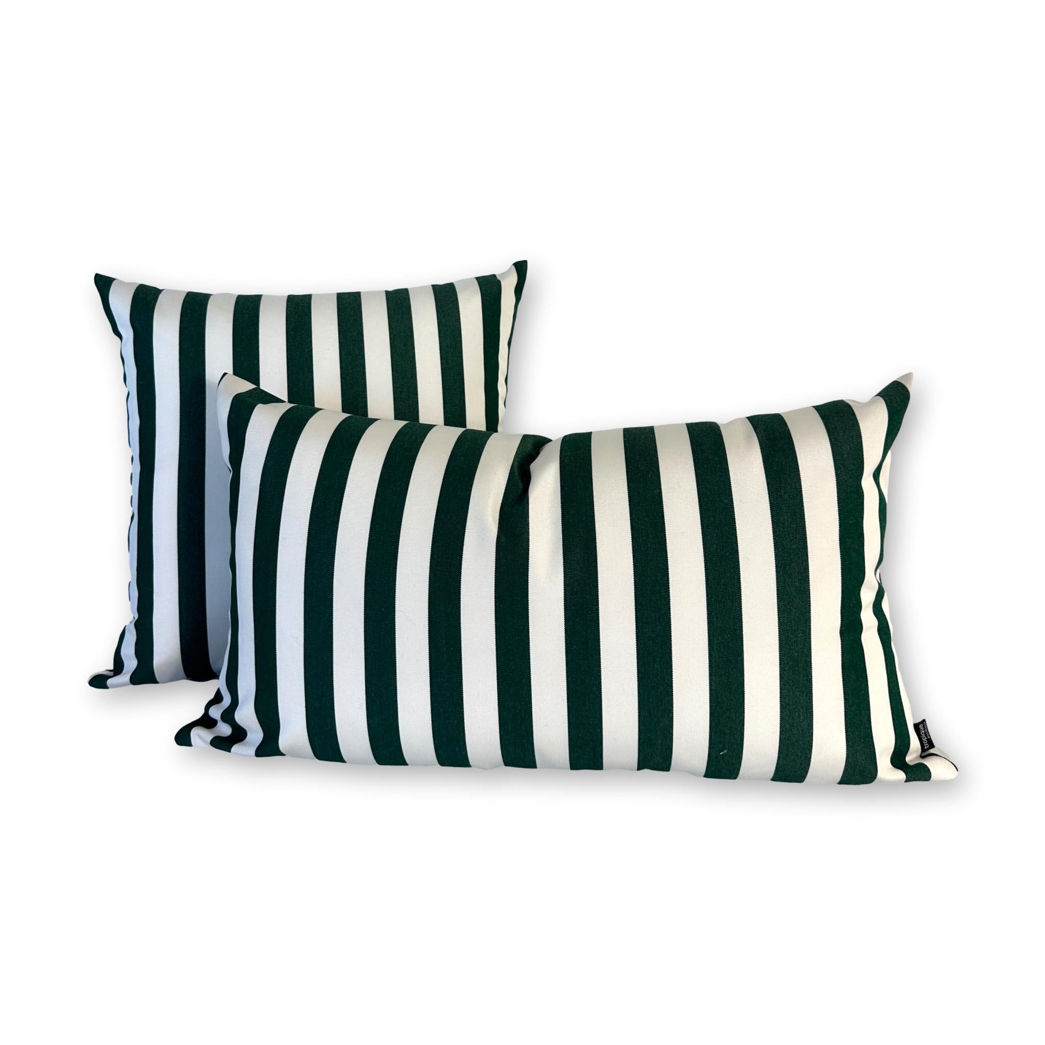 Sunbrella Mason Stripe Forest Green