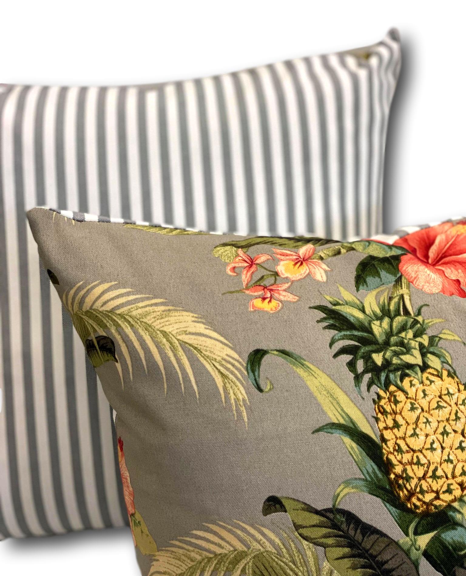 Parrots Dove Grey in Holiday 60cm - New Stock Arrived! - Tropique Cushions