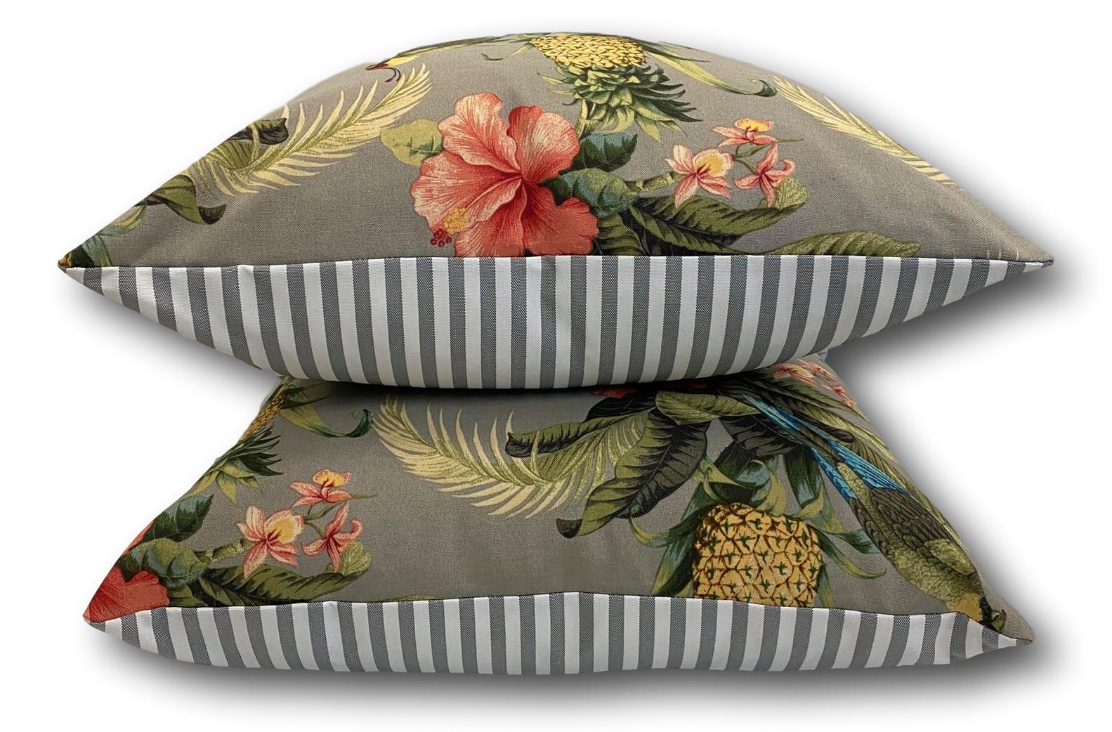 Parrots Dove Grey in Holiday 60cm - New Stock Arrived! - Tropique Cushions