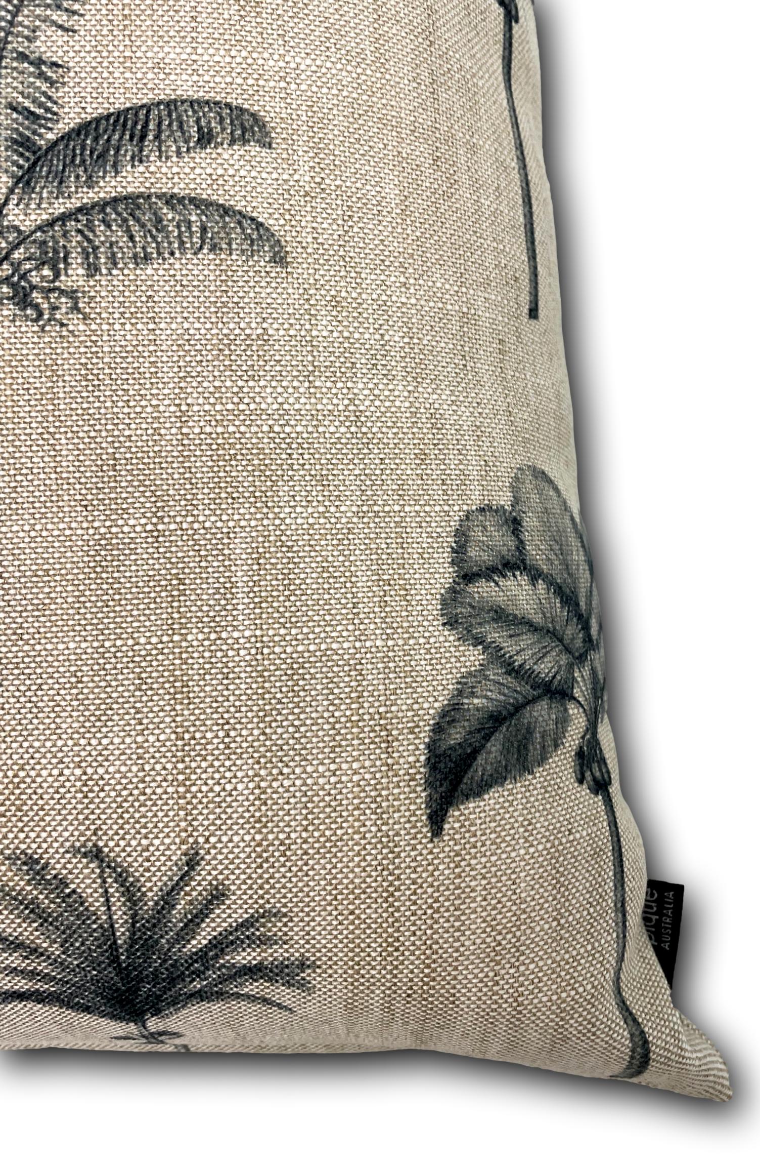 Luana Linen in Charcoal Beige