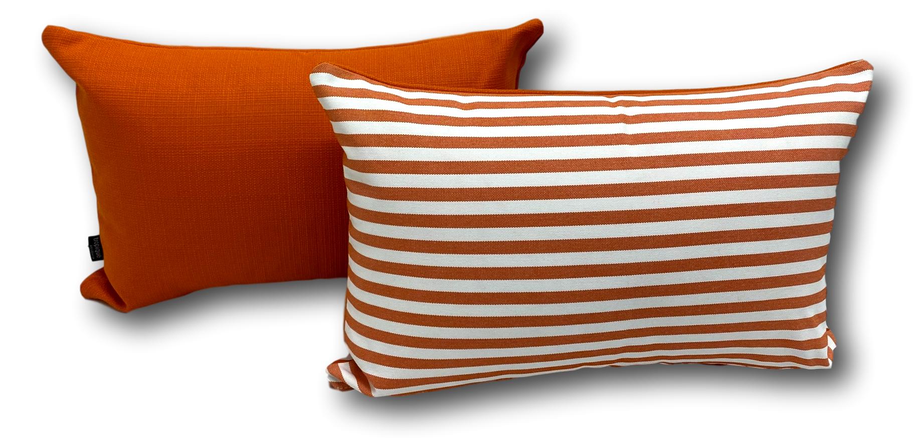 Cove in Papaya - Tropique Cushions