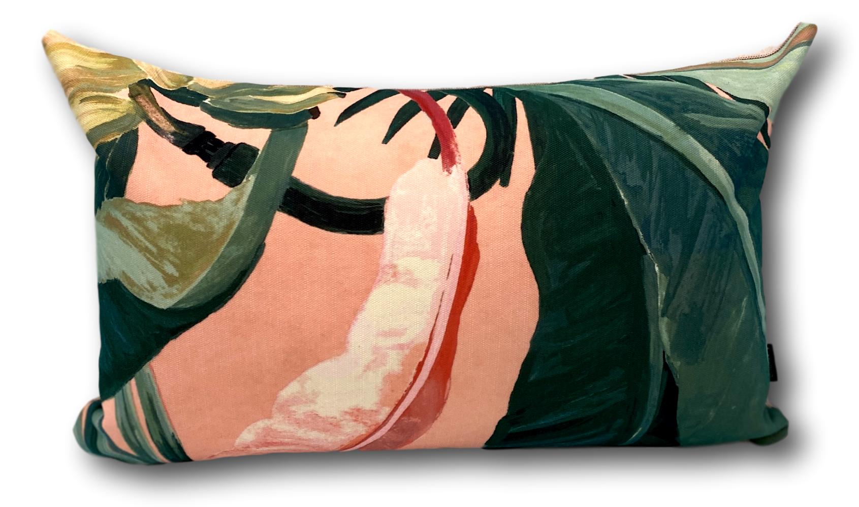 Tropicalia in Coral - Tropique Cushions