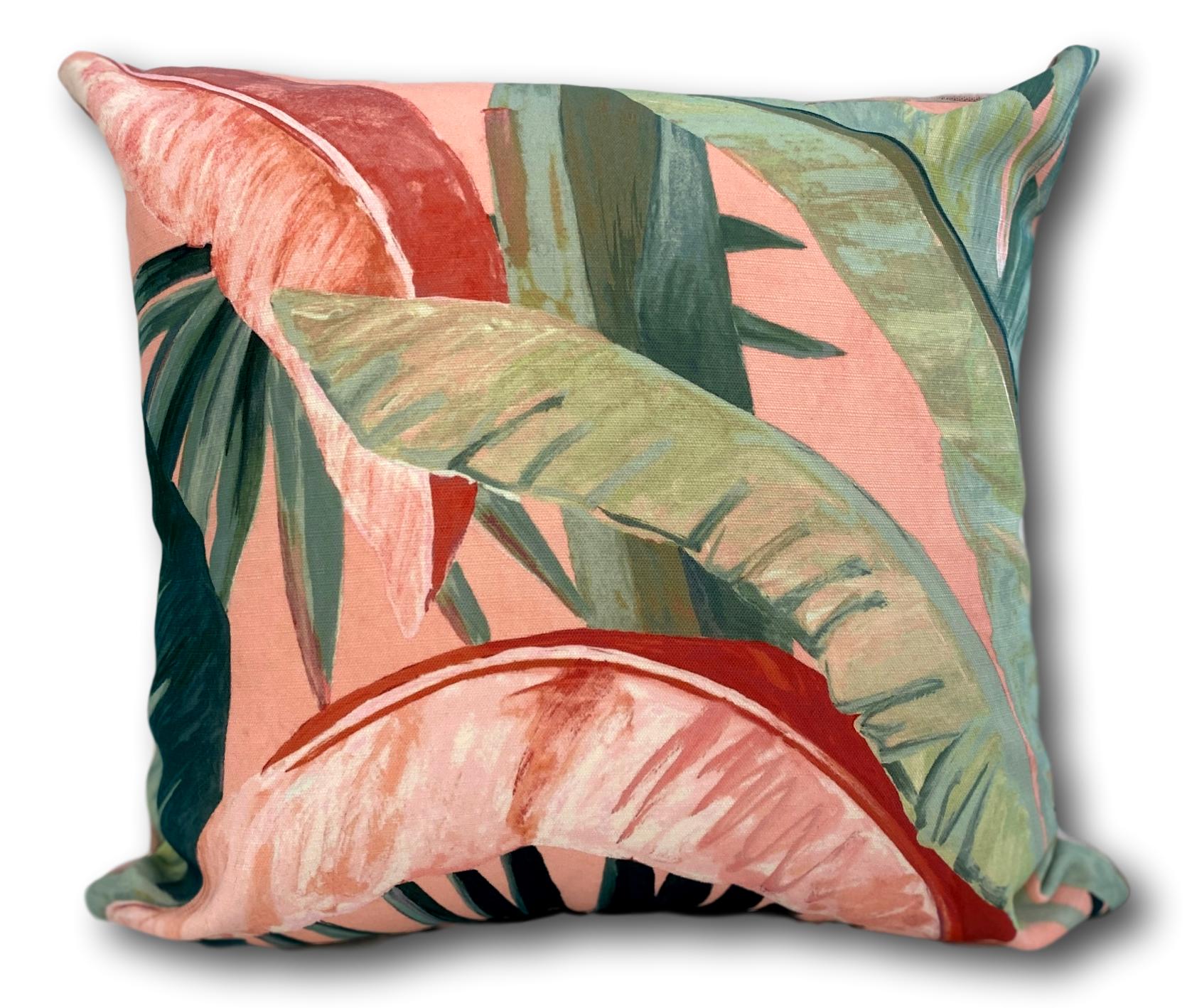 Tropicalia in Coral - Tropique Cushions