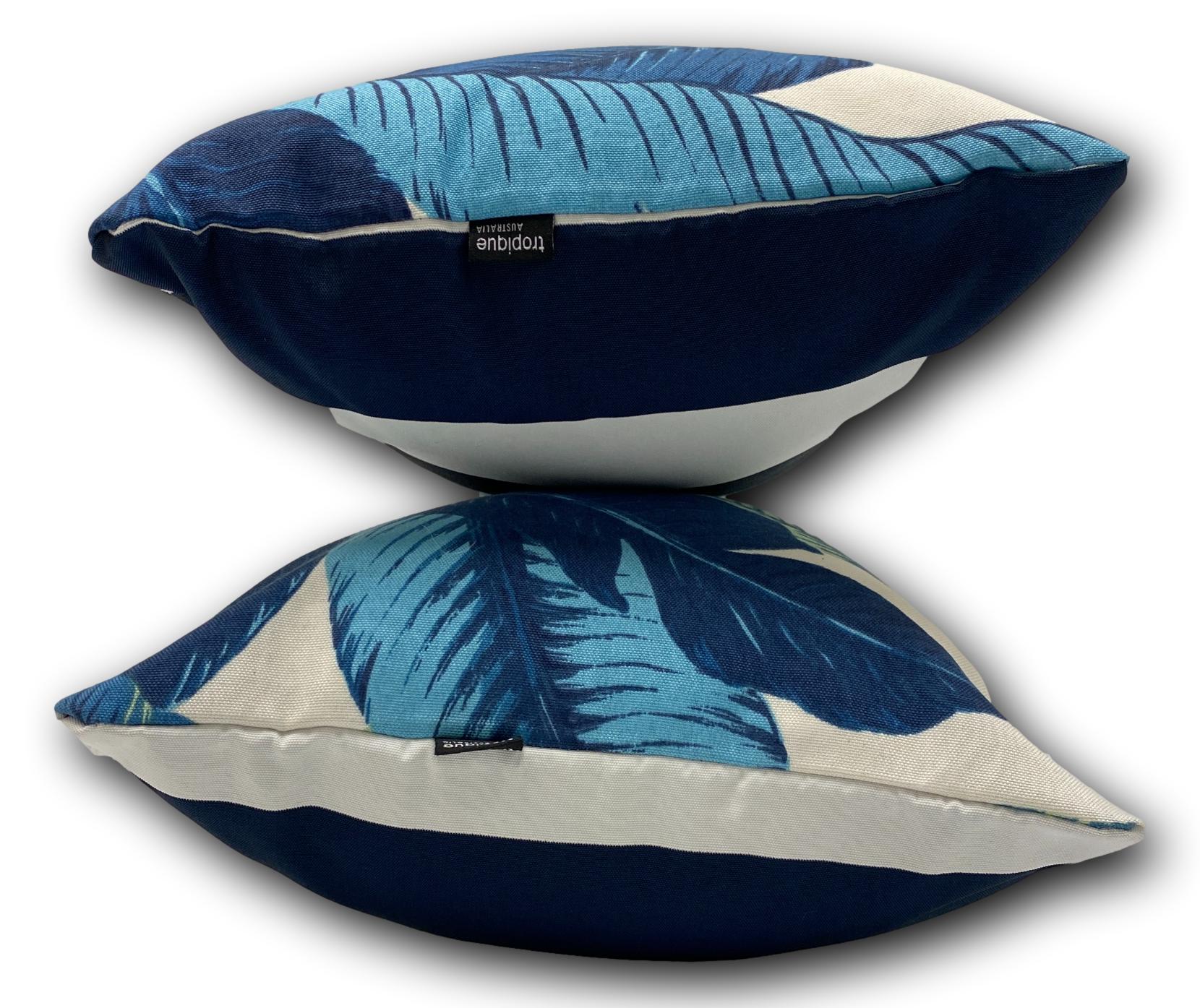 Aloha Palm Lumbar in Indigo