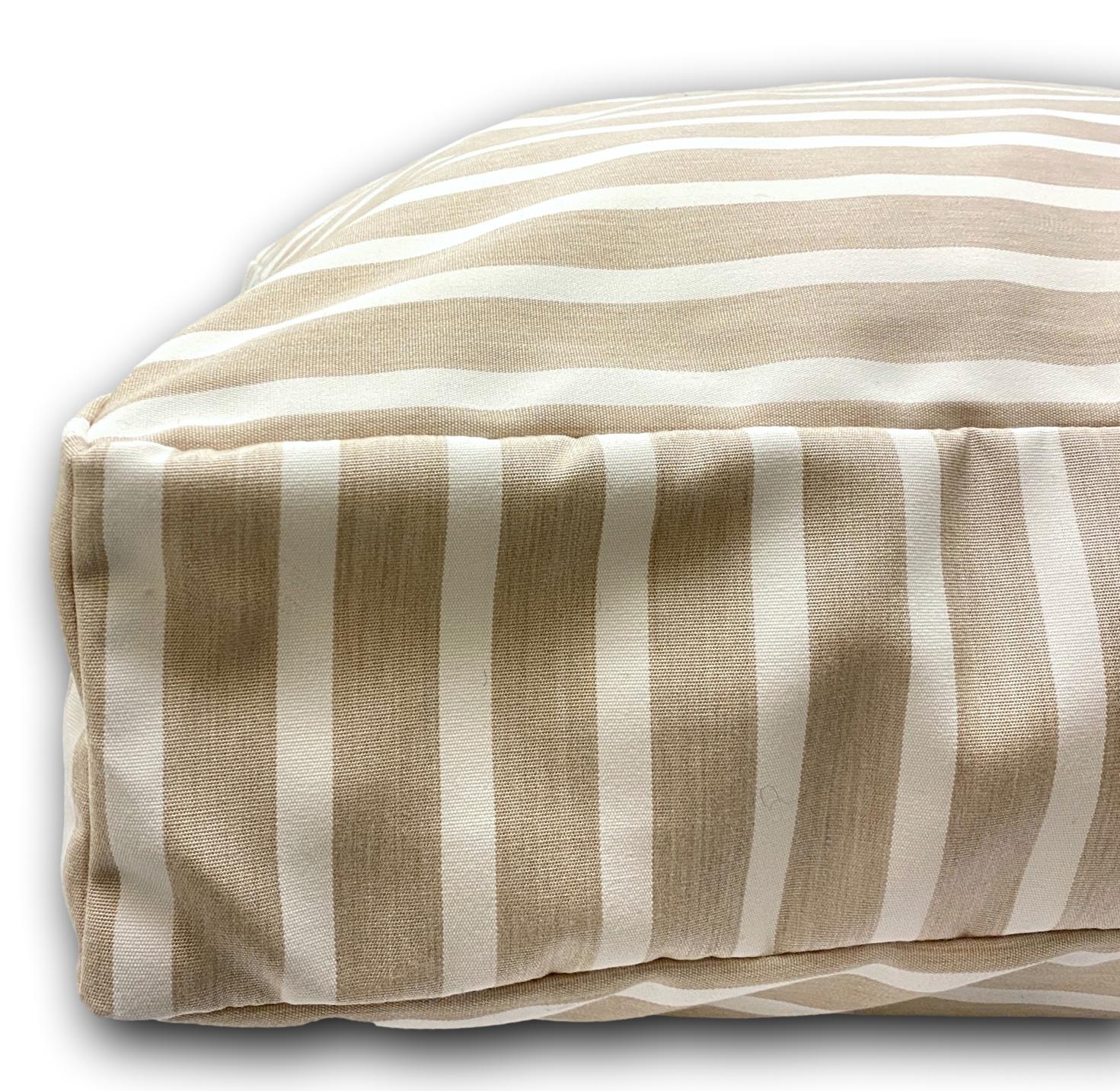 Sunbrella Shore Linen Large Luxurious Floor Cushion