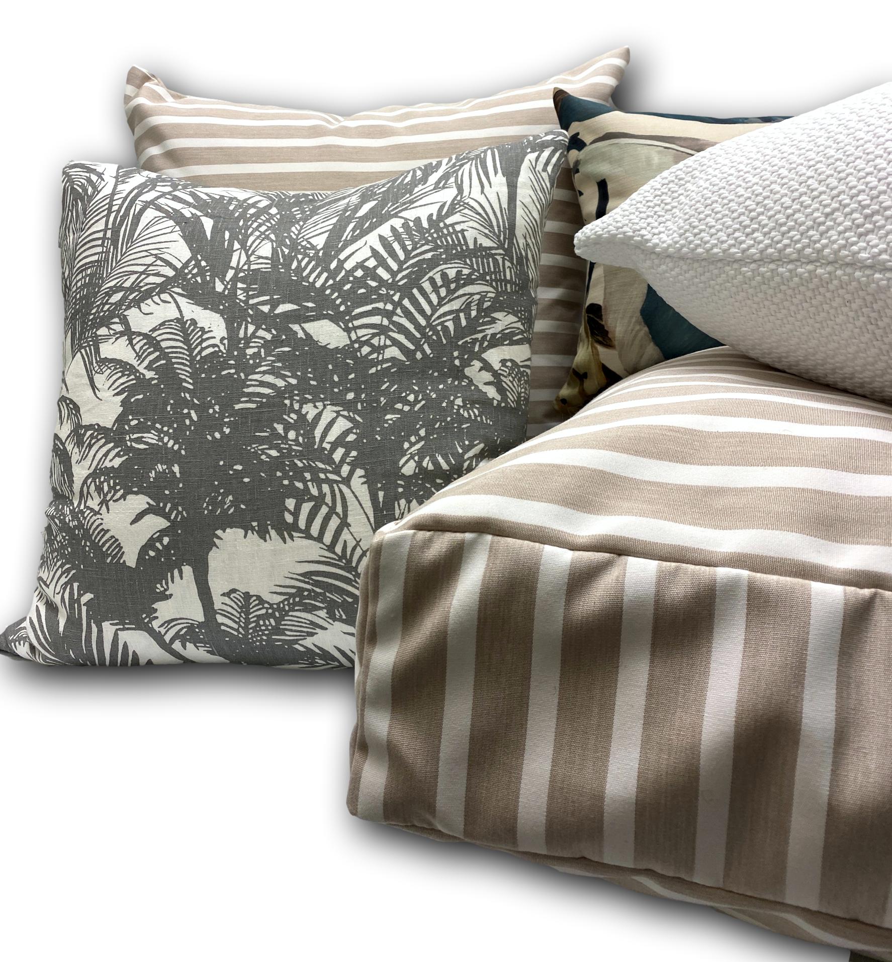 Sunbrella Shore Linen Large Luxurious Floor Cushion