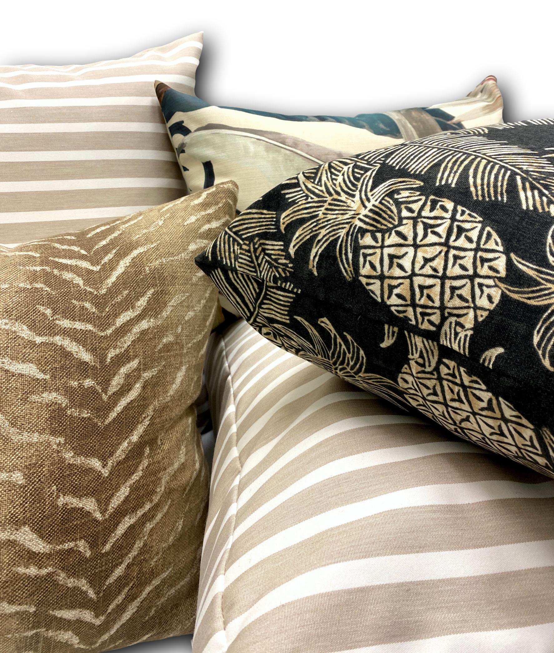 Sunbrella Shore Linen Large Luxurious Floor Cushion