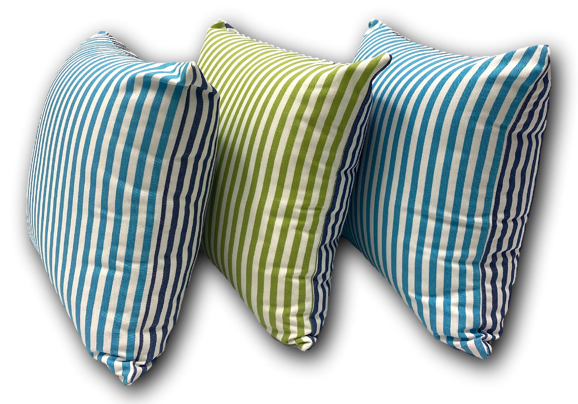 Cove in Aqua/Marine Stripe