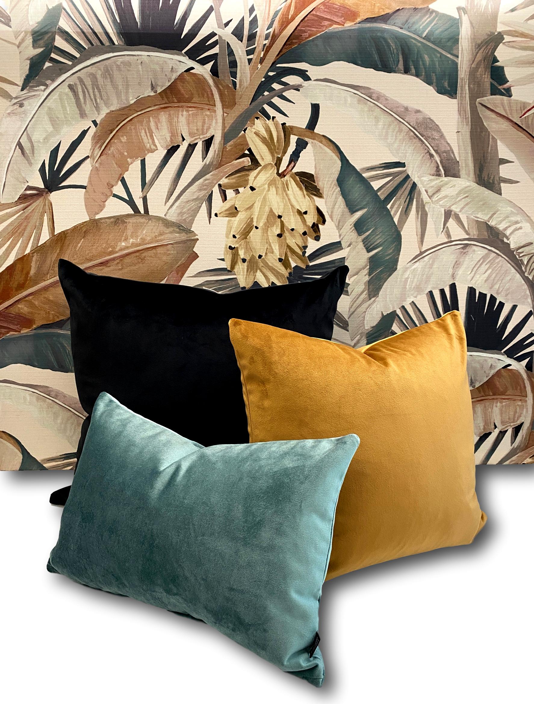 Boheme Luxe in Ebony - Tropique Cushions