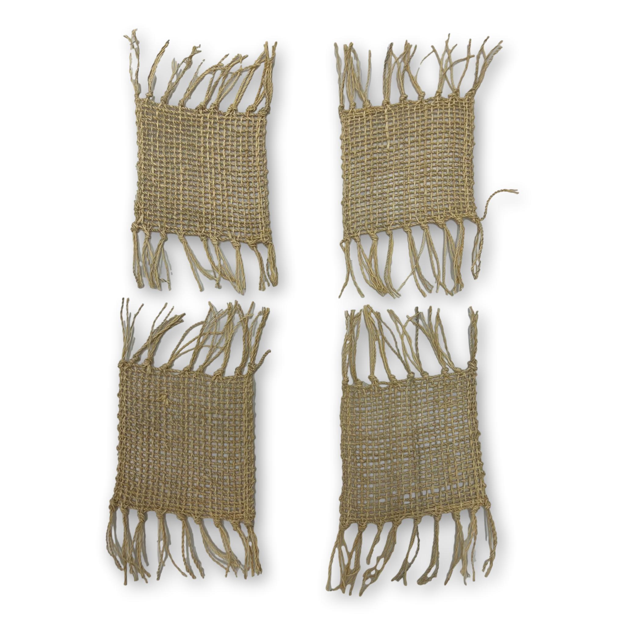 Raffia Table Runner & Coaster Set