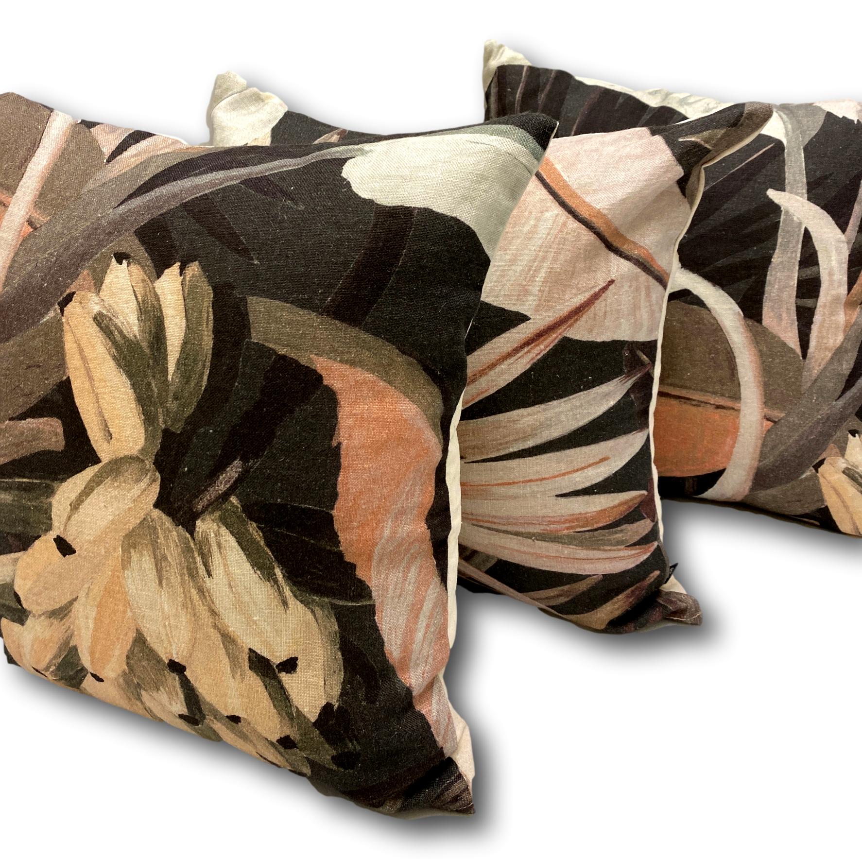 La Palma Sepia Boutique LINEN Collection - Tropique Cushions