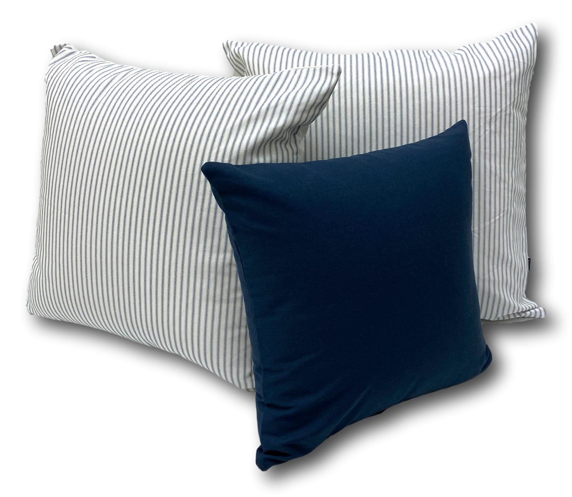 Cotton in Navy Stripe