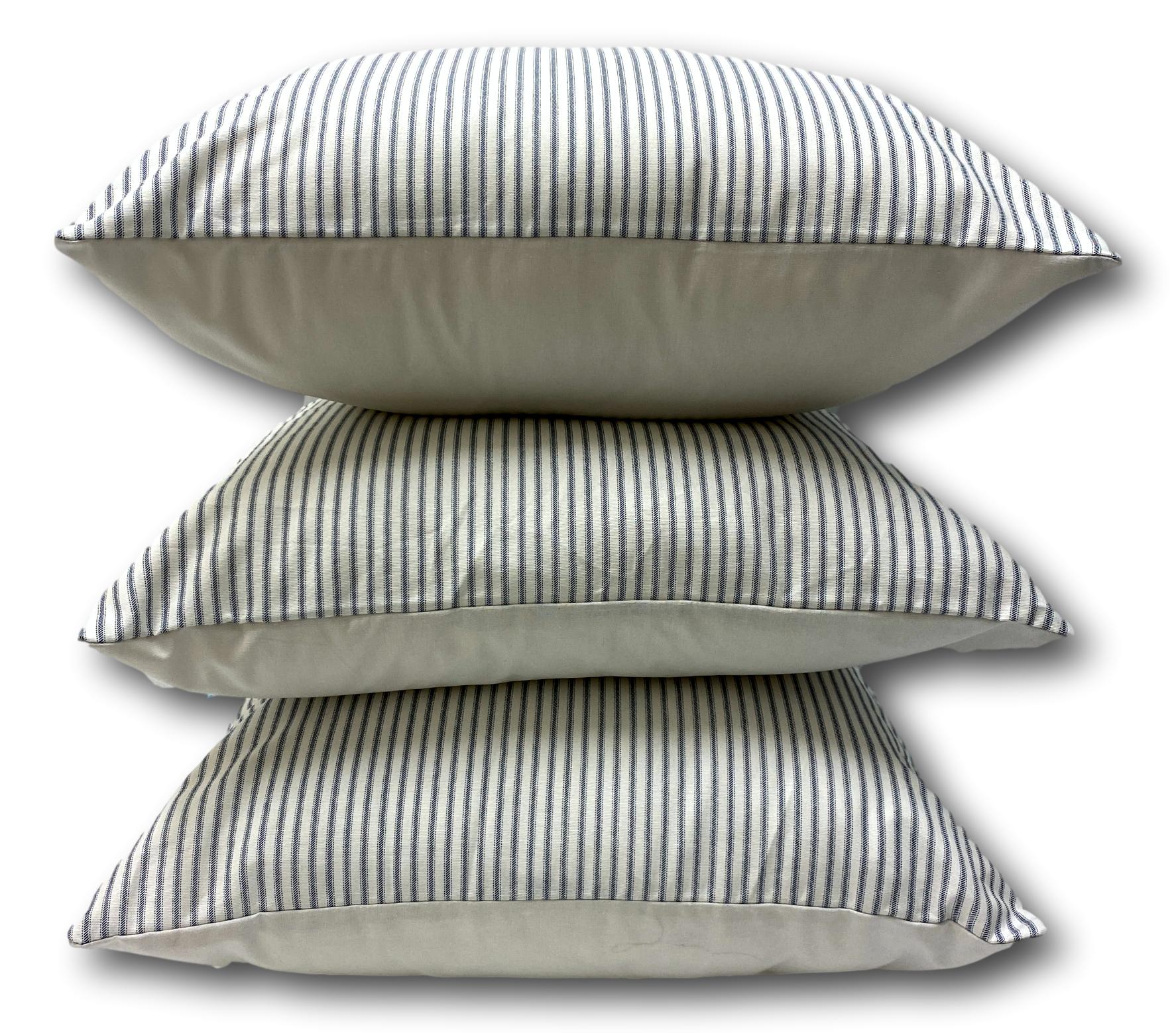 Cotton in Navy Stripe