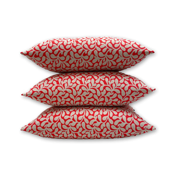 Hibiscus Red Sunlounger Cushion - Tropique Cushions