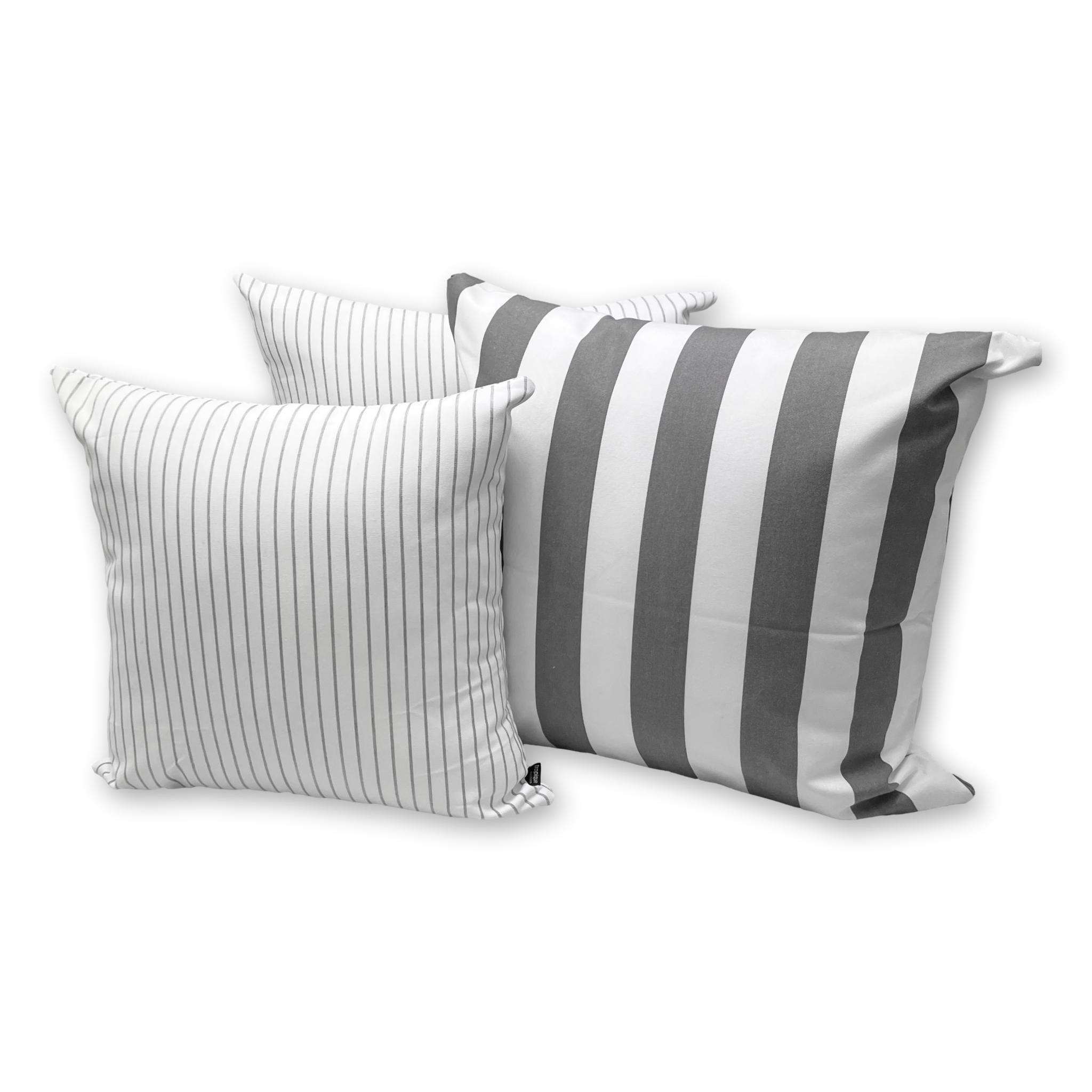 Sunbrella Yacht Stripe Charcoal