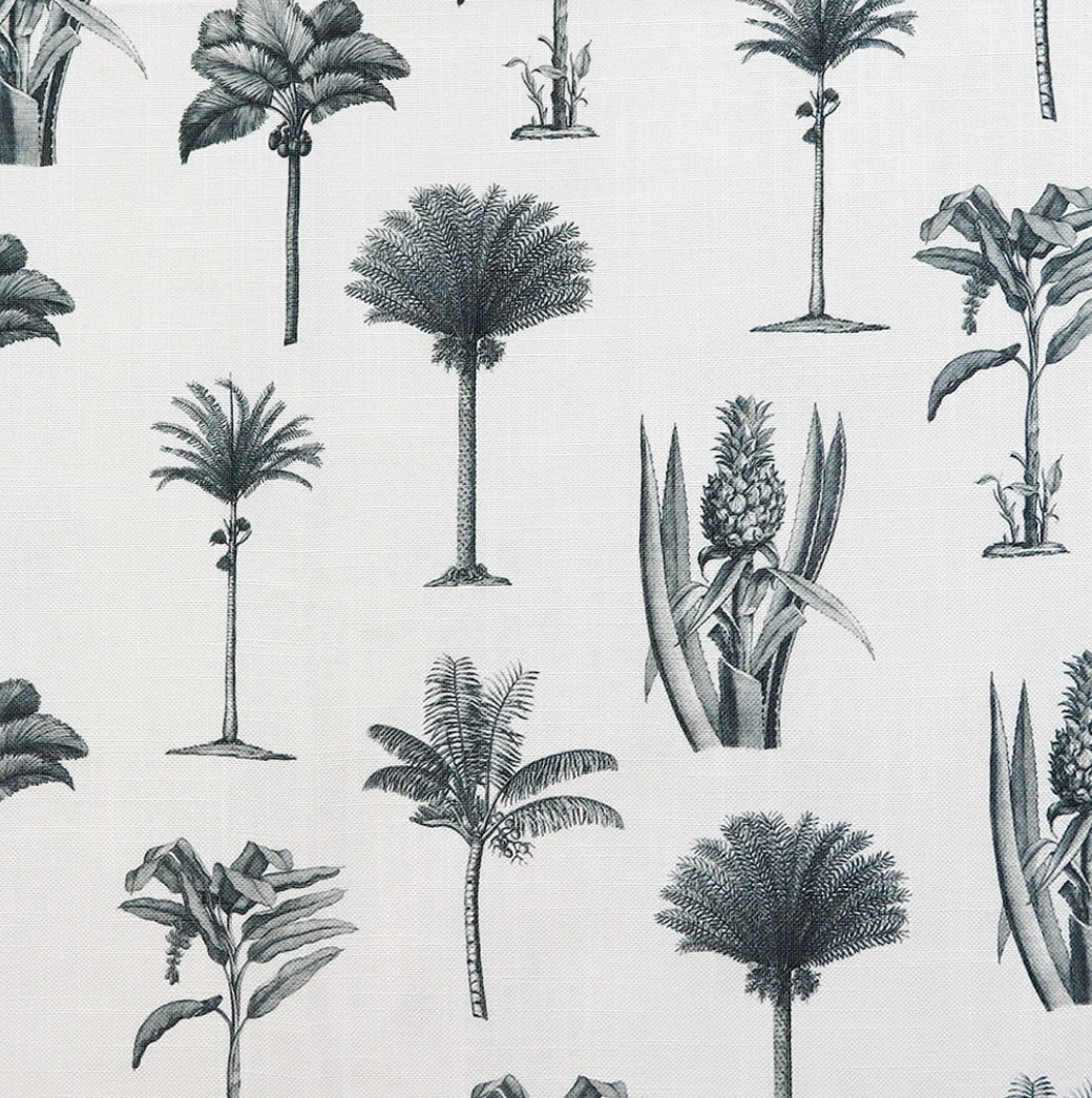 Luana Linen in Charcoal White