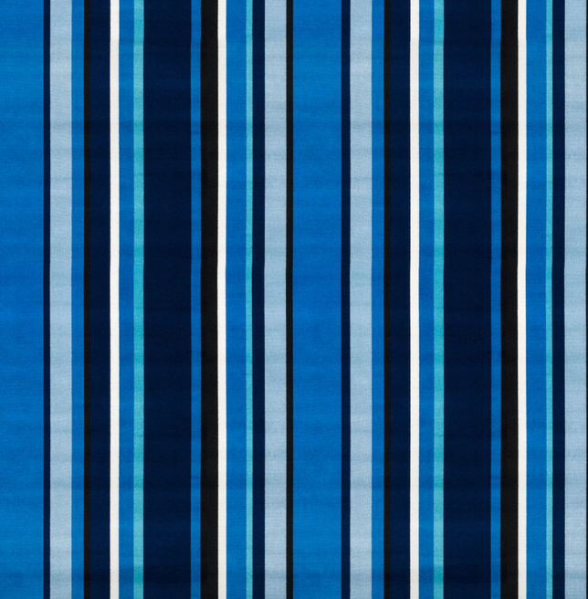 Lounger - South Beach Stripe Outdoor Velvet Sapphire