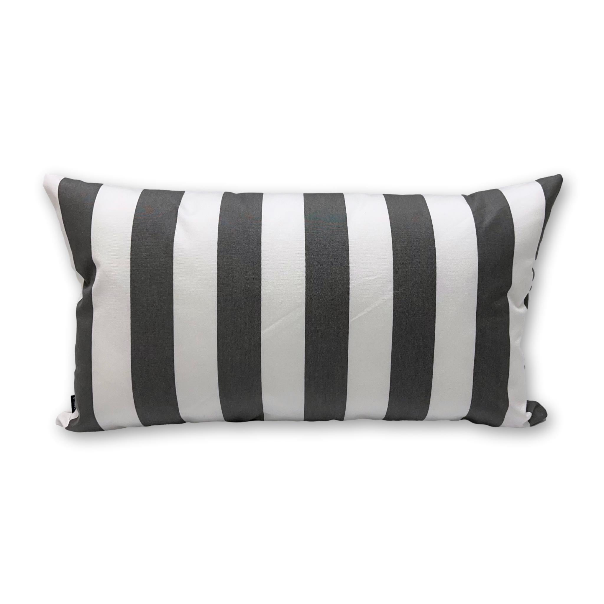 Sunbrella Yacht Stripe Charcoal