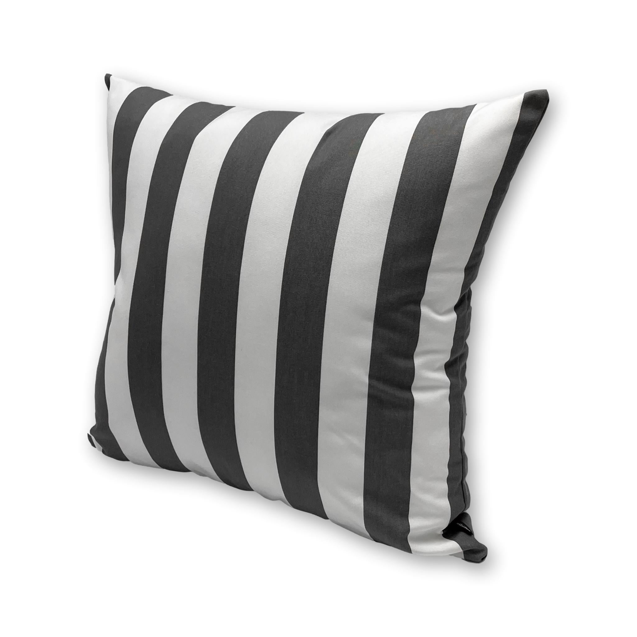 Sunbrella Yacht Stripe Charcoal