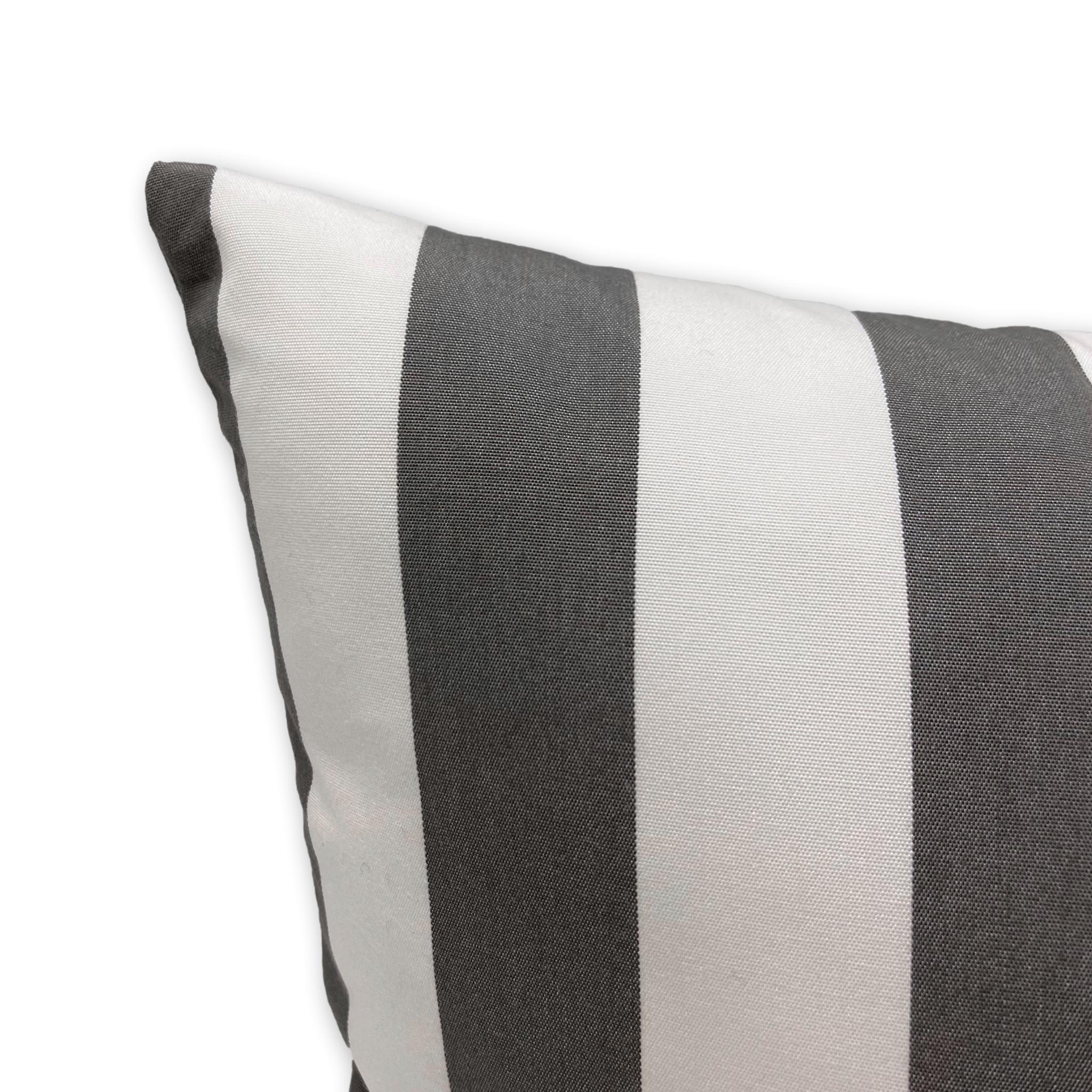 Sunbrella Yacht Stripe Charcoal