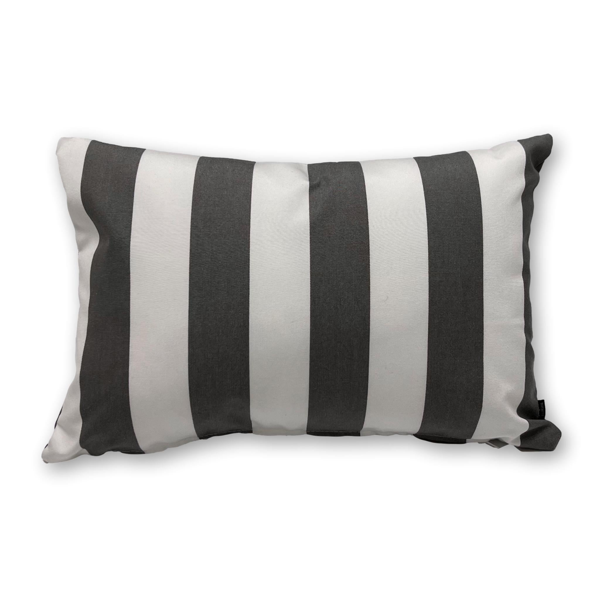 Sunbrella Yacht Stripe Charcoal