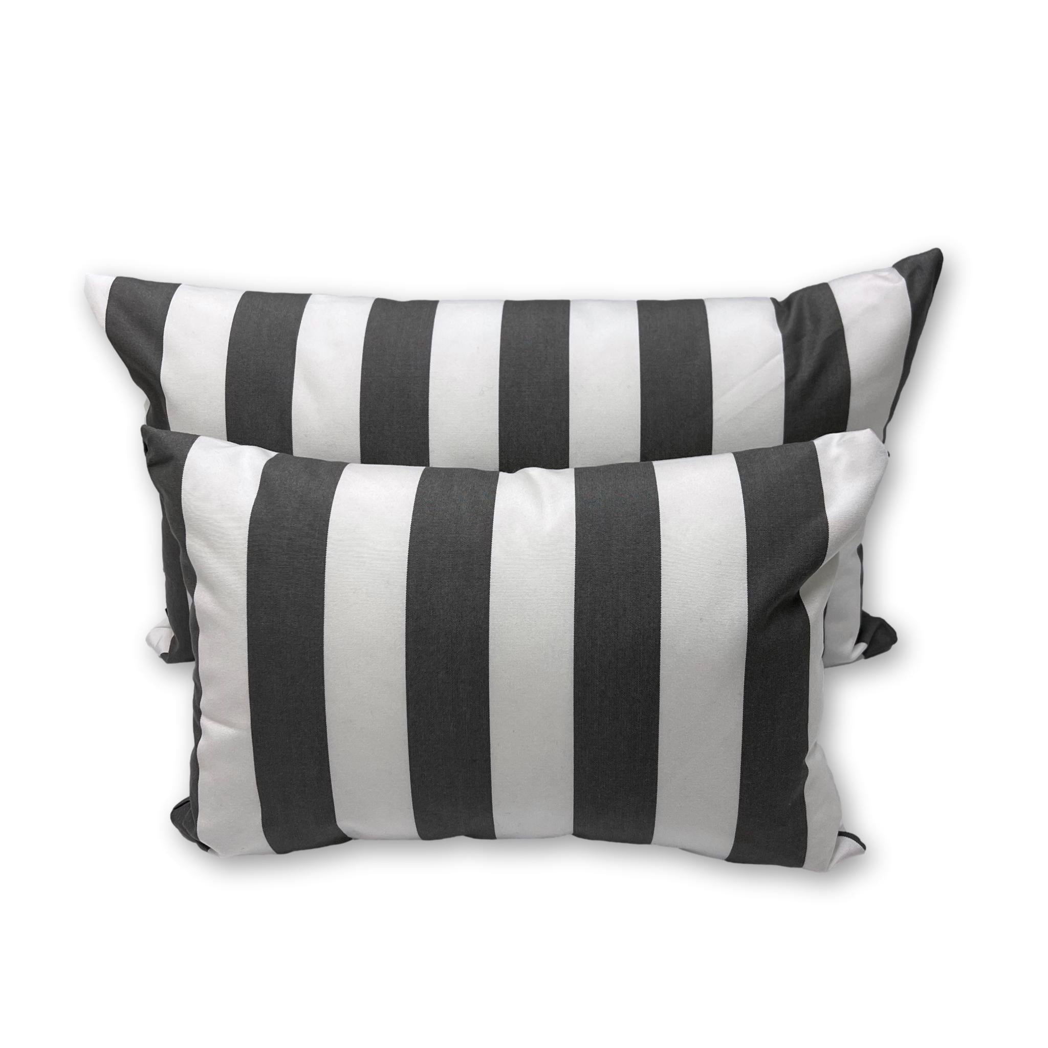 Sunbrella Yacht Stripe Charcoal