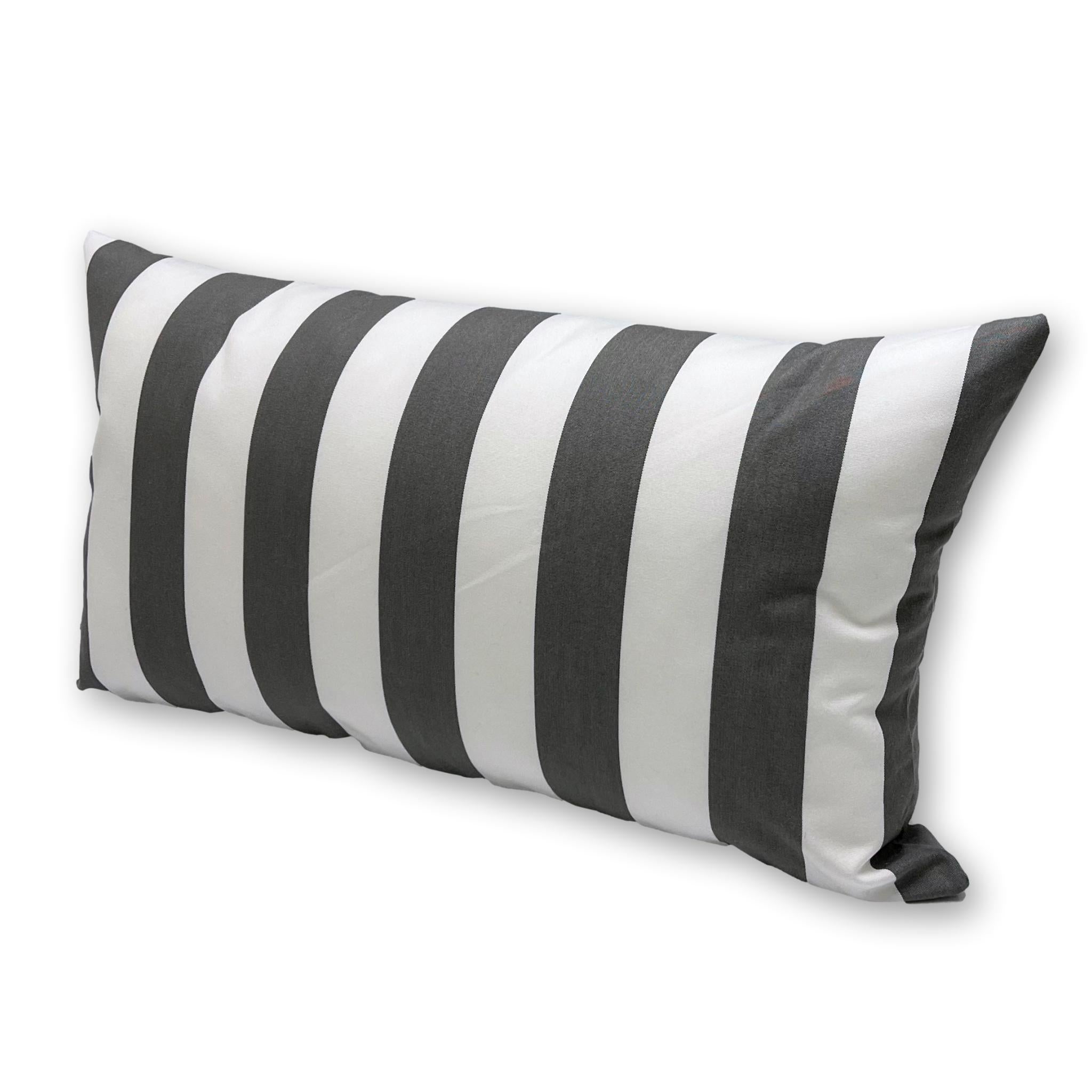 Sunbrella Yacht Stripe Charcoal