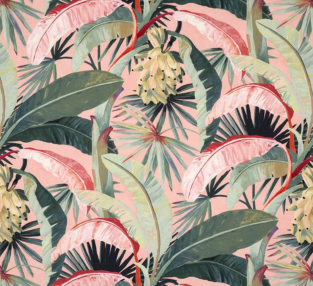 Tropicalia in Coral - Tropique Cushions