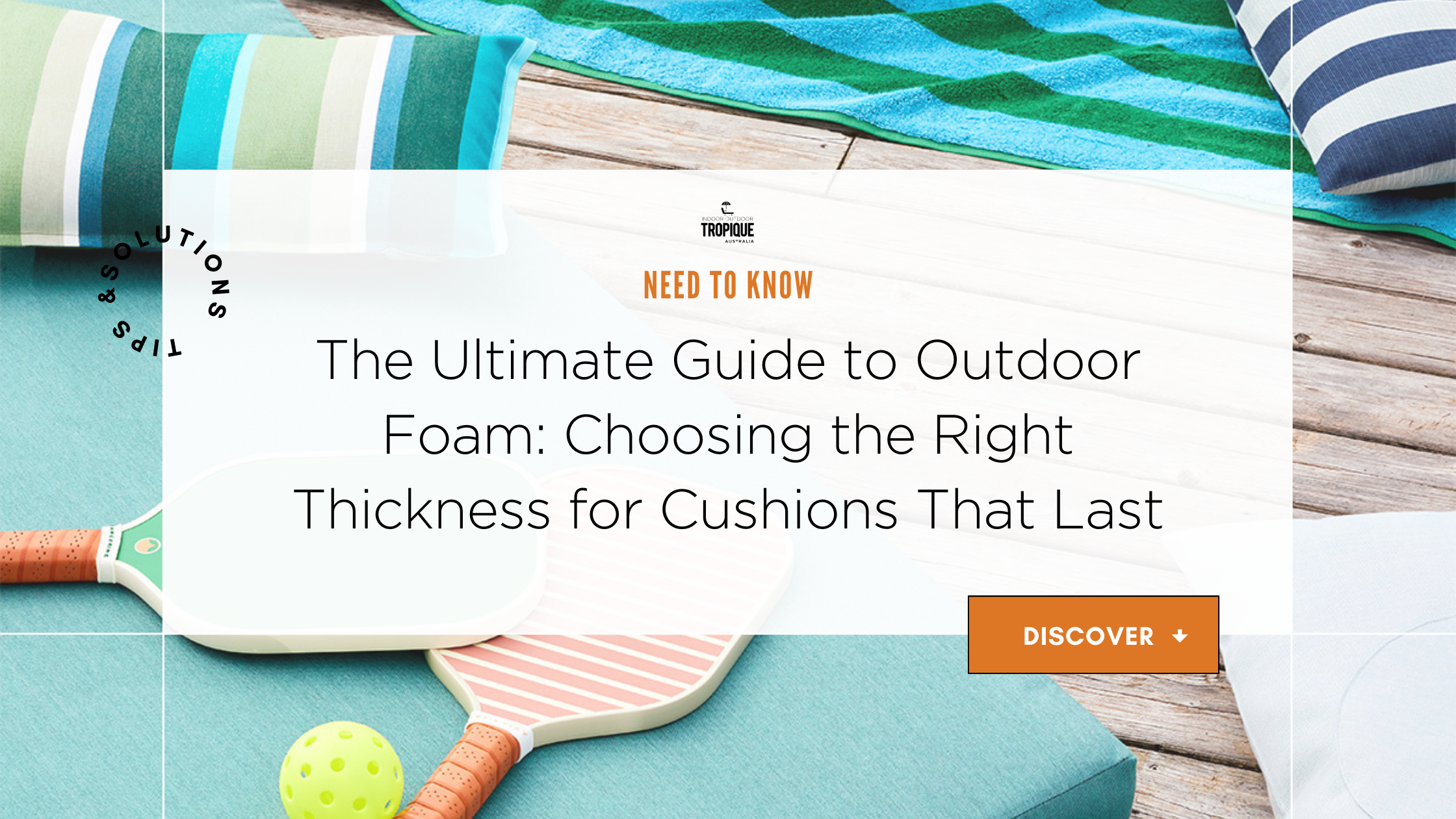 Why is Outdoor Foam Different & What Size Do I Need?