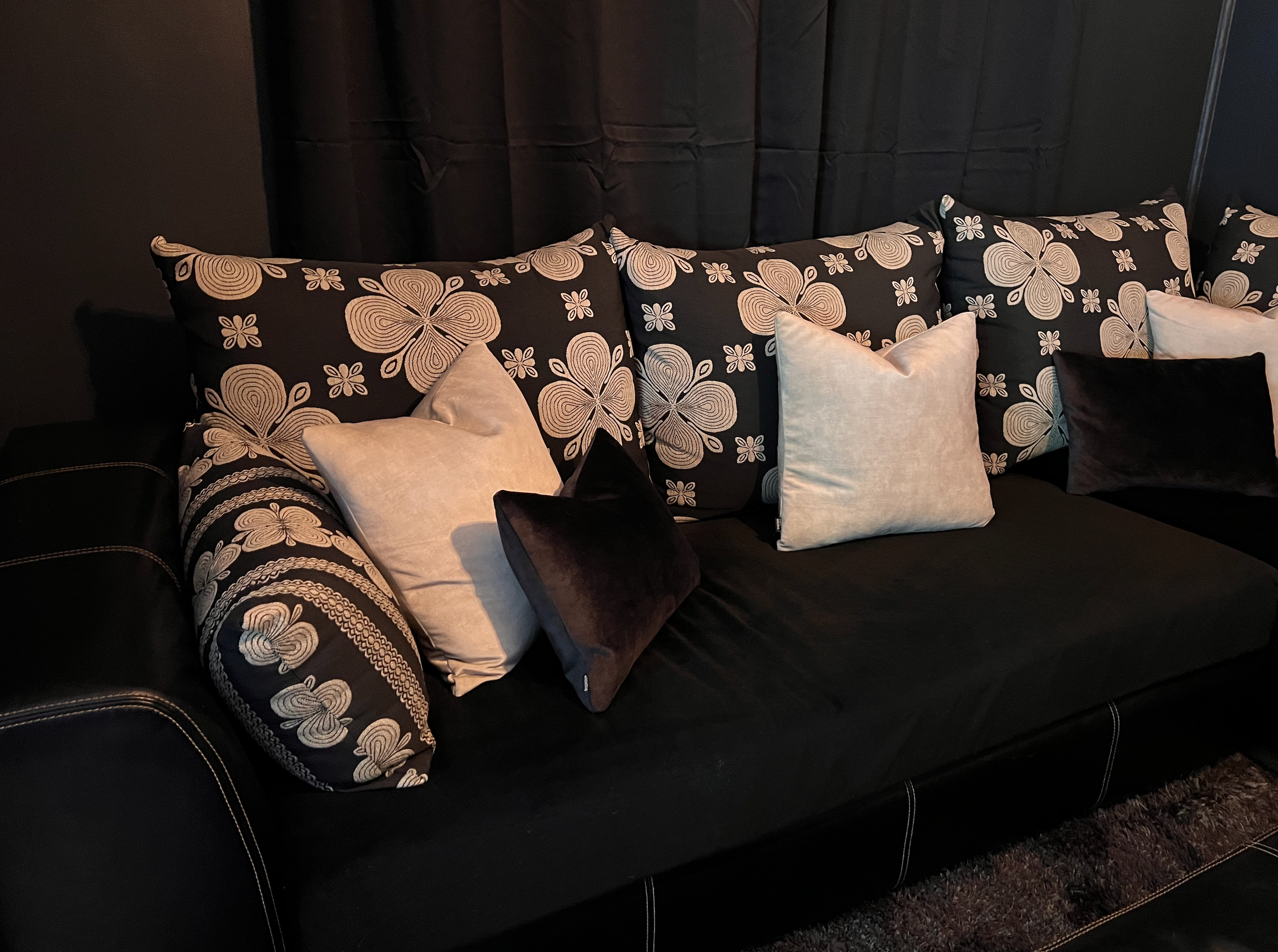Media room lounge makeover
