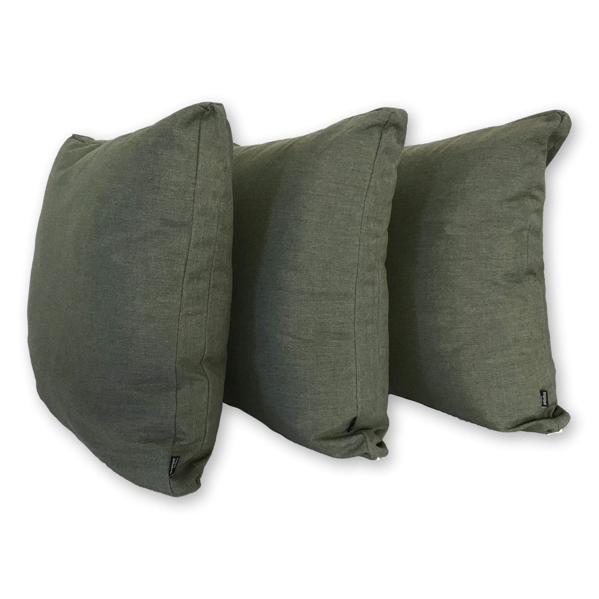 Sunbrella Cast in Sage Square with extra depth