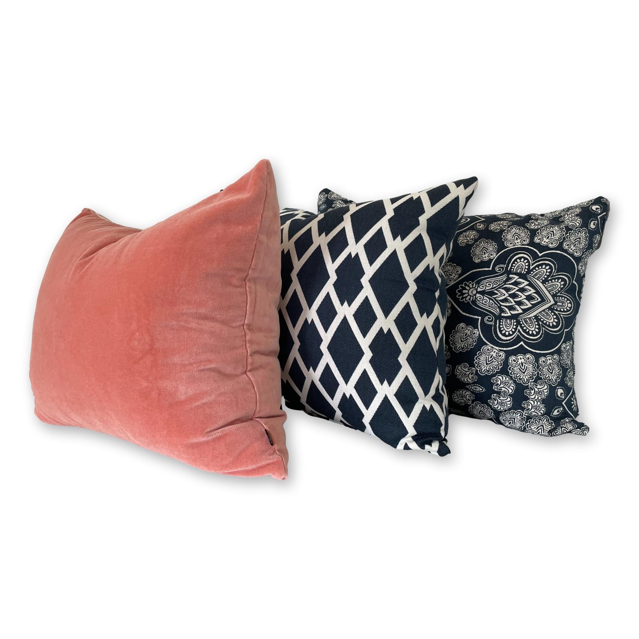 Lounge Back - Henna Paisley in Denim