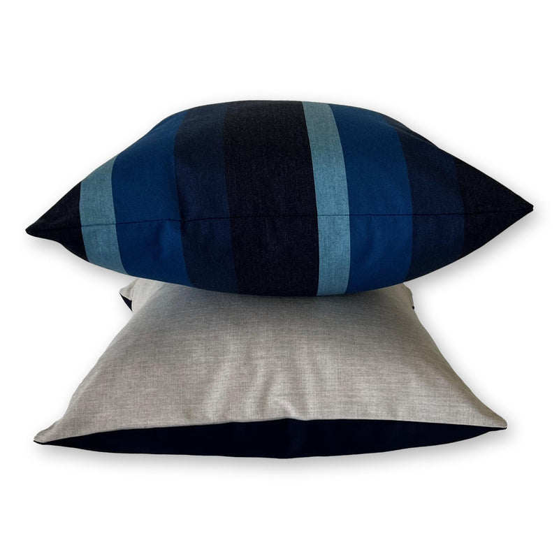 Sunbrella Canvas Navy Set of 2