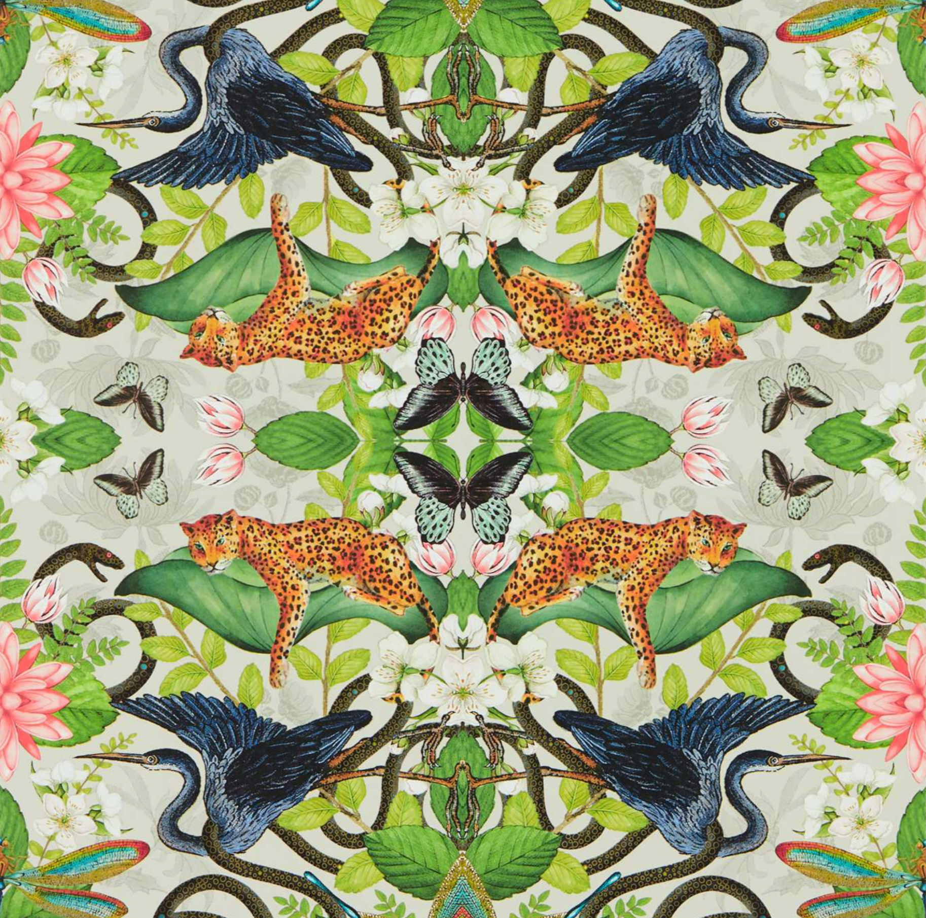 Clarke and Clarke Wallpaper Wonderlust Tea story