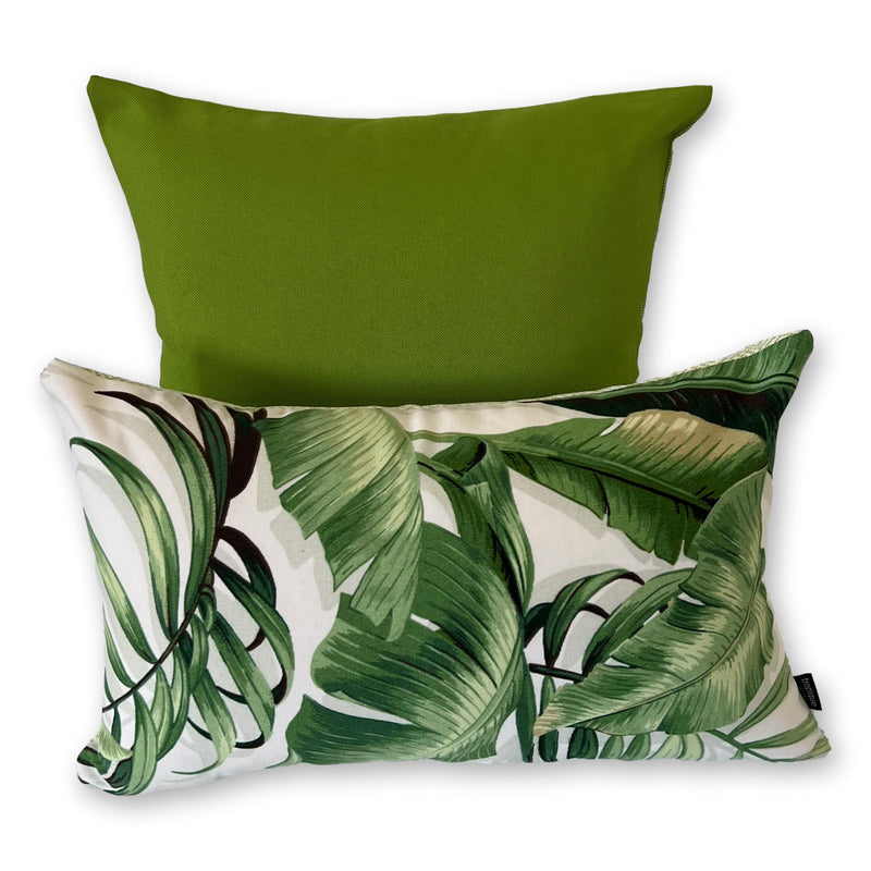 Palmiers Quay in Verde Lumbar Set