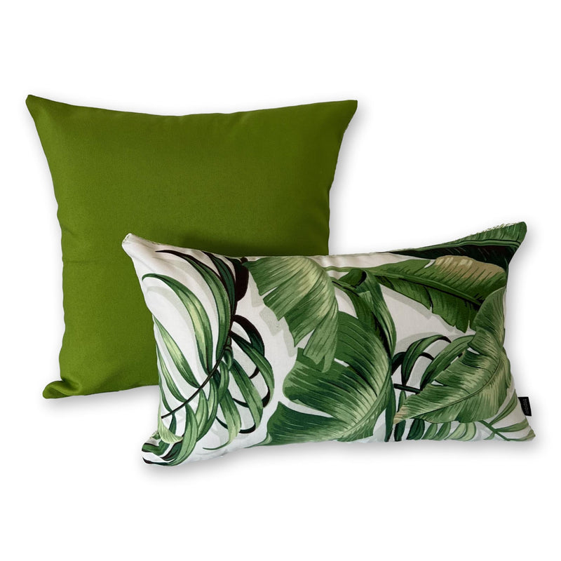 Palmiers Quay in Verde Lumbar Set