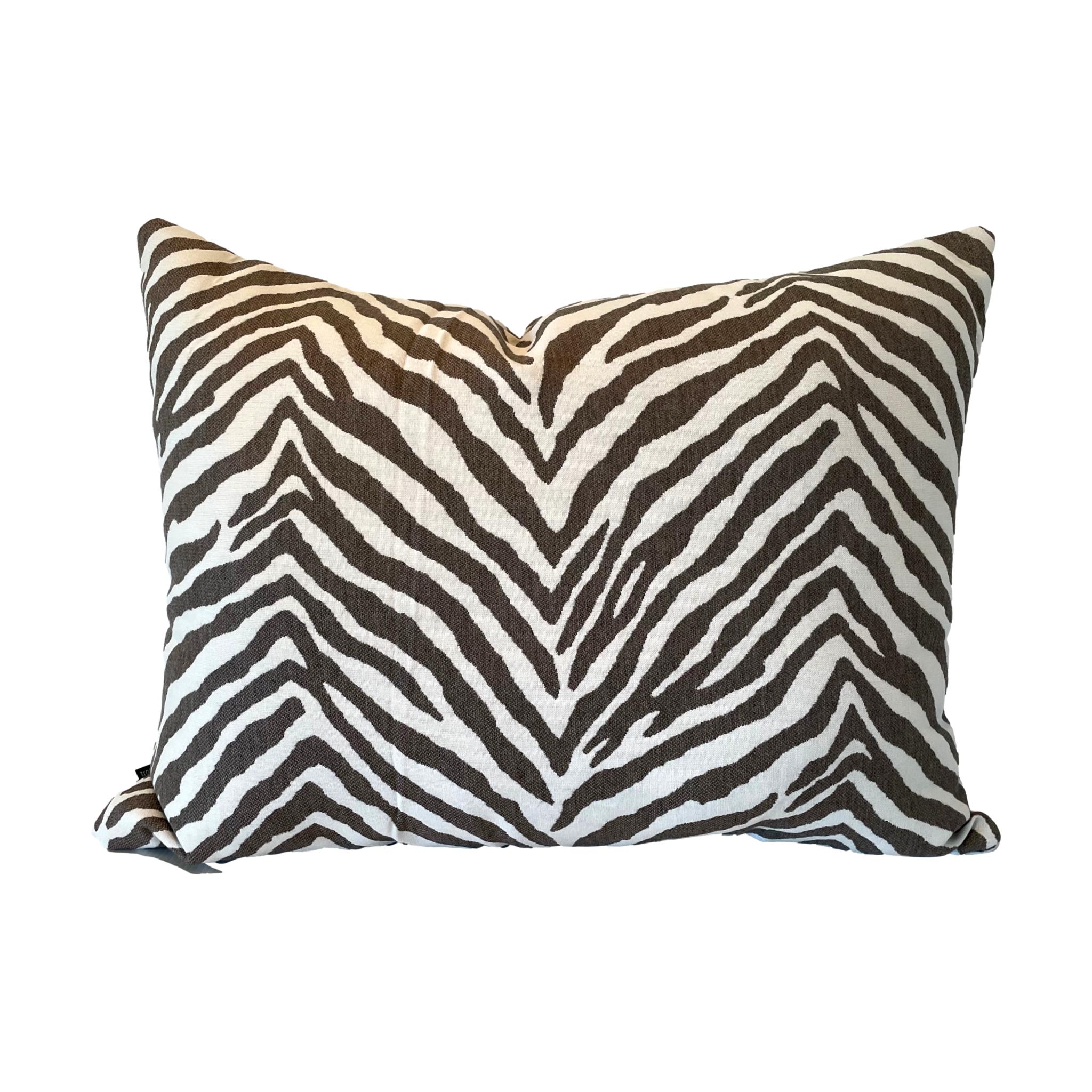Lounge Back - Zebra Grey & White