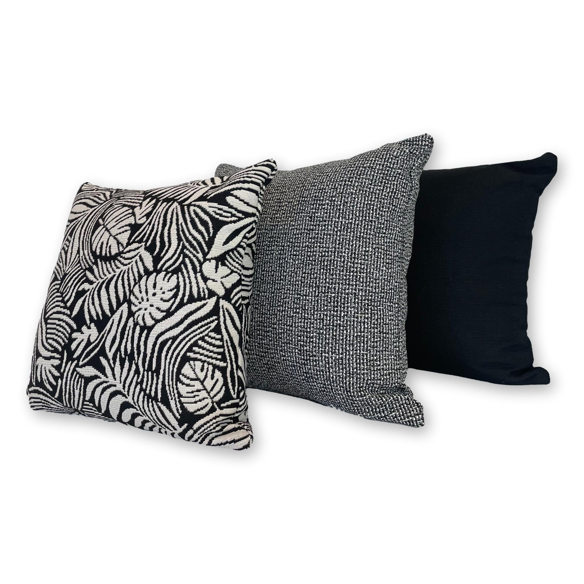 Tropical Leaf in Orca Set of 3 Covers