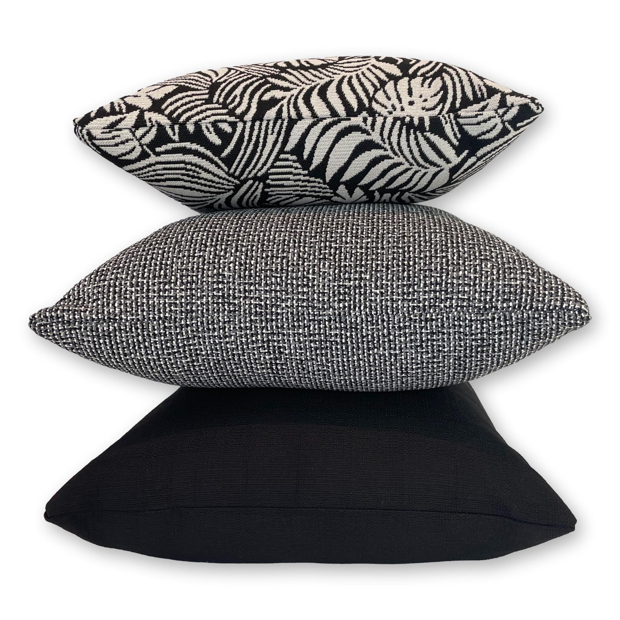 Tropical Leaf in Orca Set of 3 Covers