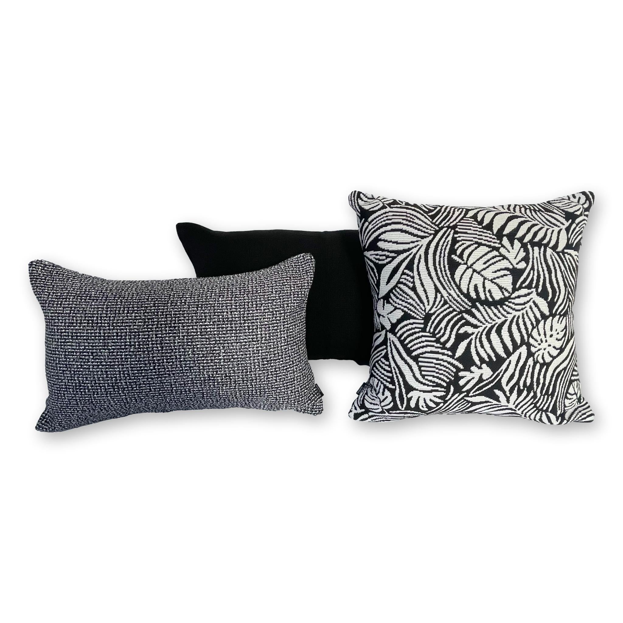 Tropical Leaf in Orca with Kuata & Cairns Set of 3 Covers