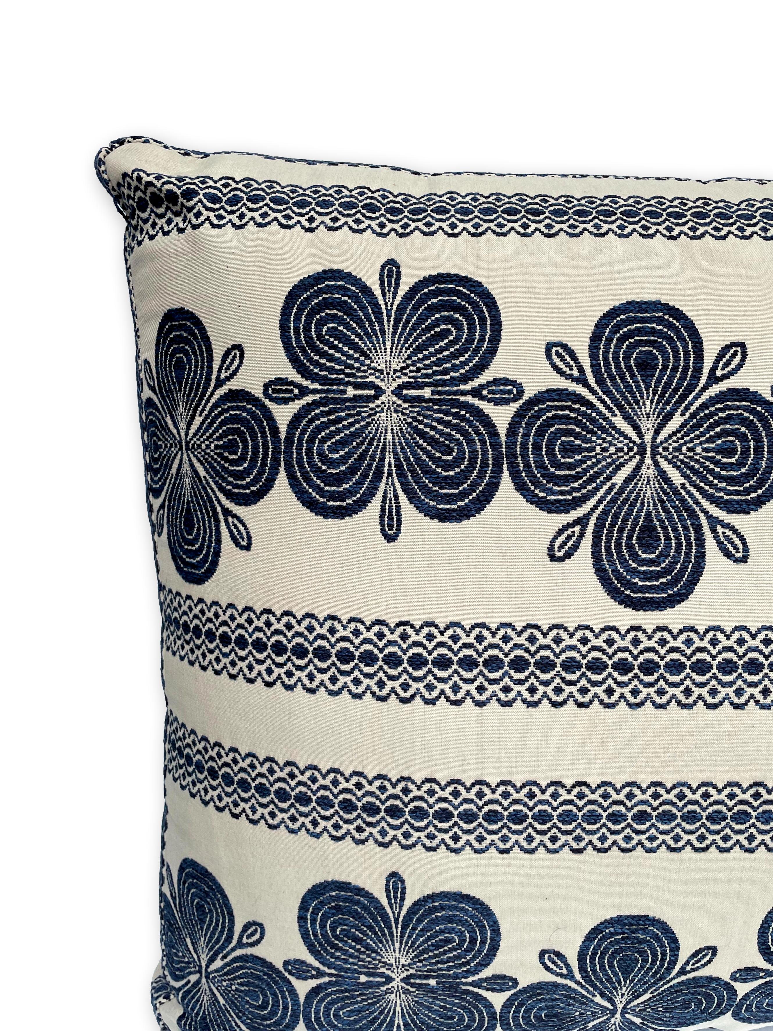 Tappa Stripe Blue Luxurious Floor Cushion